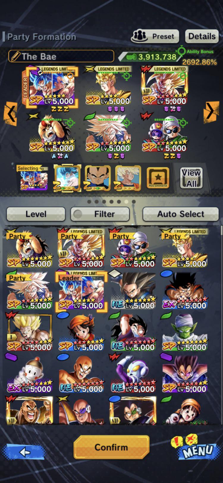 What would be good equipment for Goku and Vegeta on this team? ) and