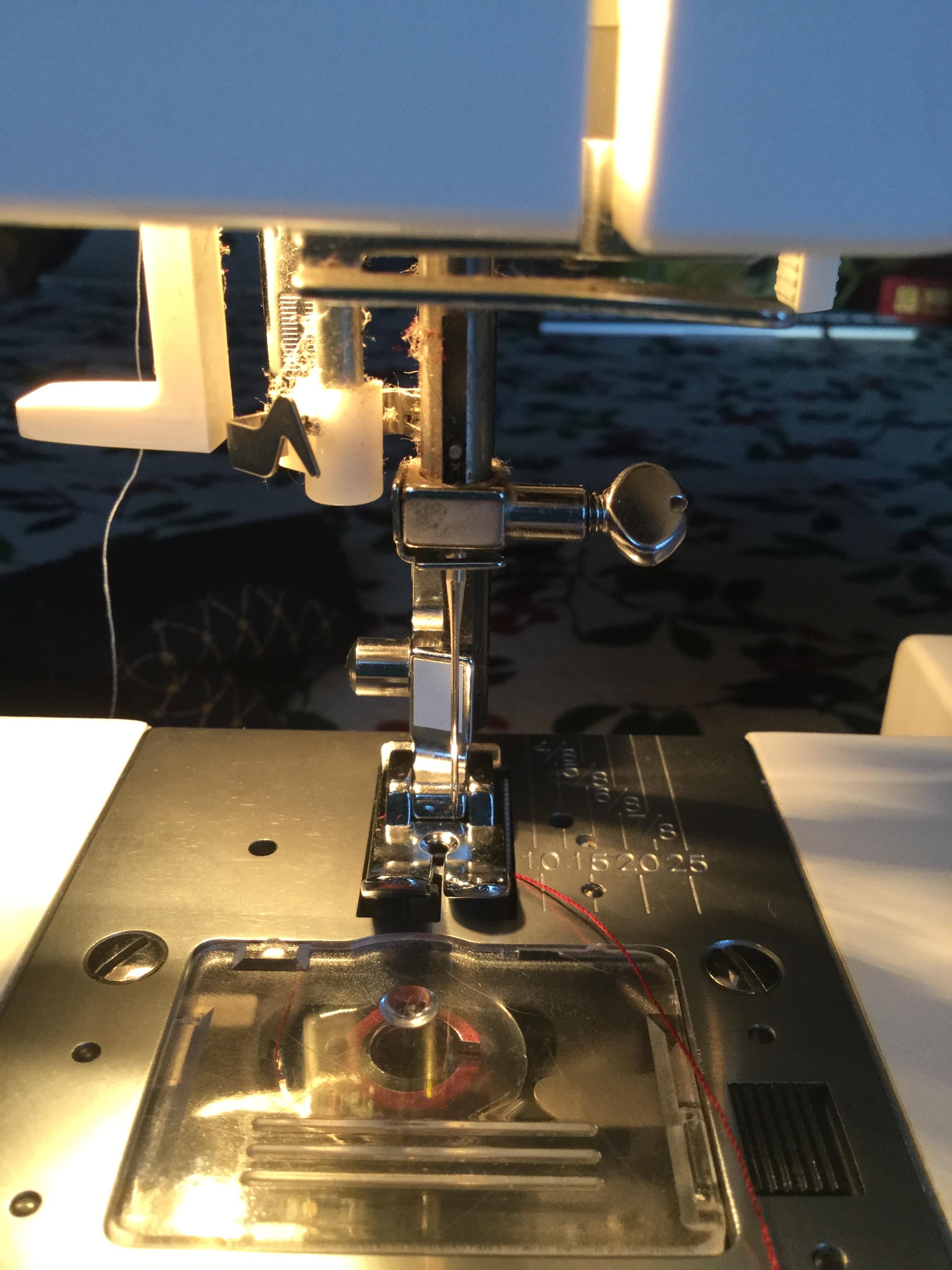 White sewing Machine 2999 Needle Hits the Presser Foot r/sewing