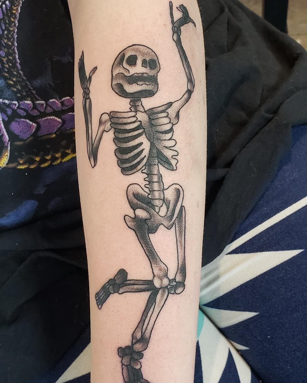 Meet Clarence, my first tattoo! Done by Kyle at Anchor's End in Hudson