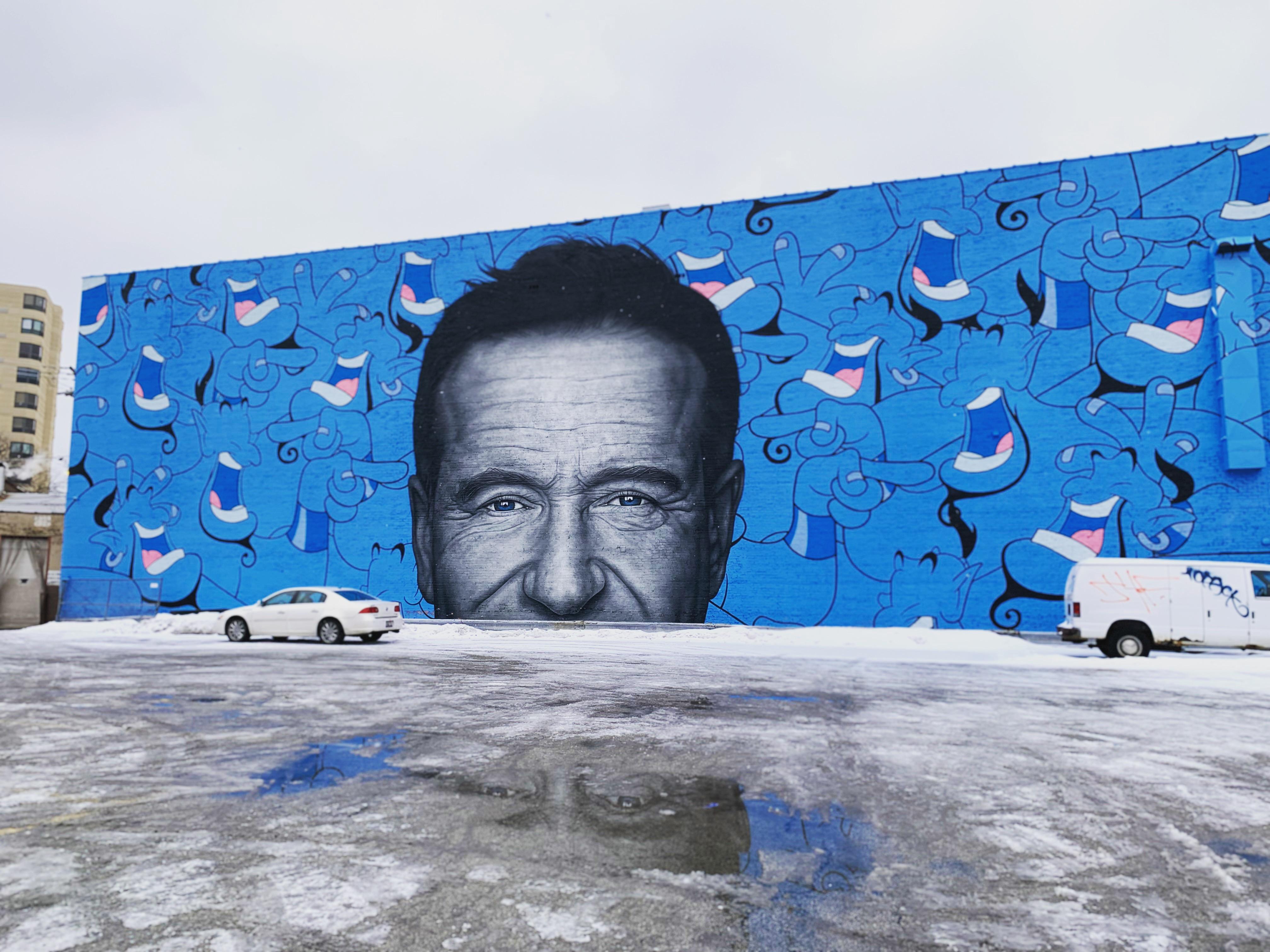 ITAP of the Robin Williams mural in Chicago r/itookapicture