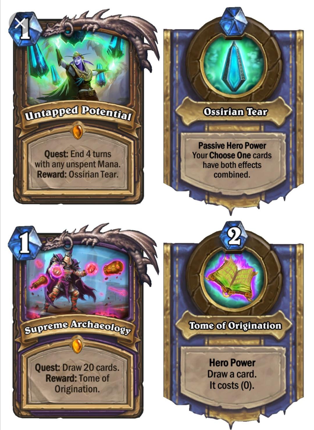 Two New quests cards r/hearthstone