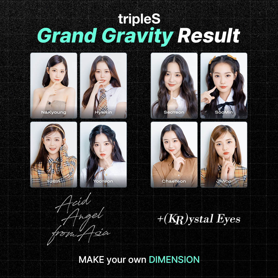 220925 tripleS Gravity Grand Gravity 04 Result (JiWoo and YooYeon) r/triples