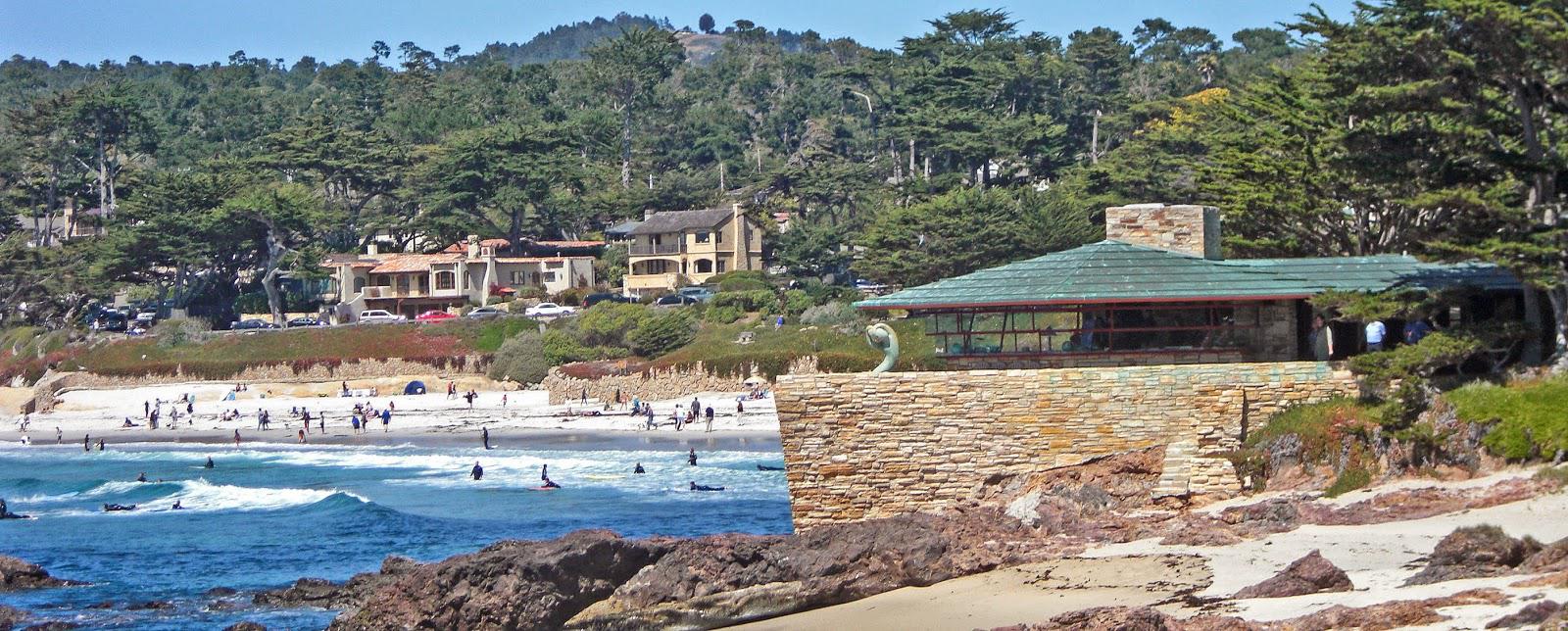 The Della Walker House in Carmel, California. Designed by Frank Lloyd