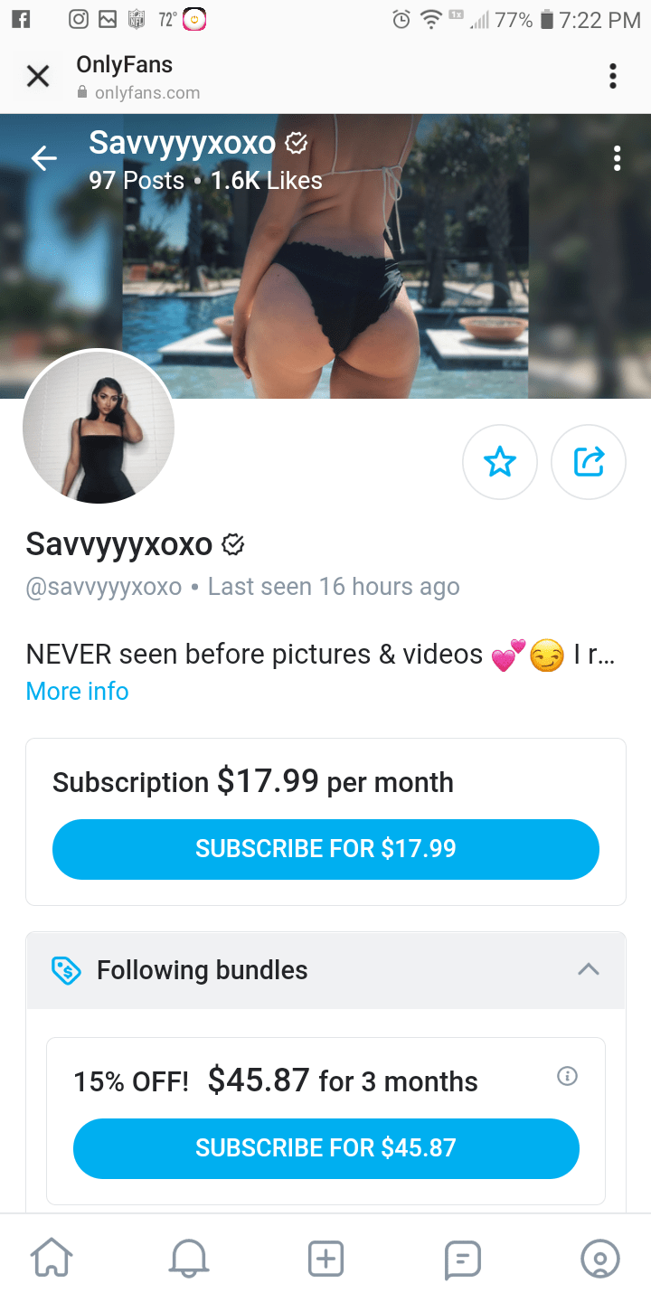 @savvyyyxoxo anyone got her onlyfans? : OnlyFans101