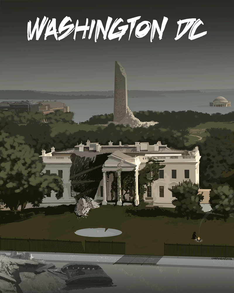 Postcards from PostApocalyptic Washington DC [week 44] White House