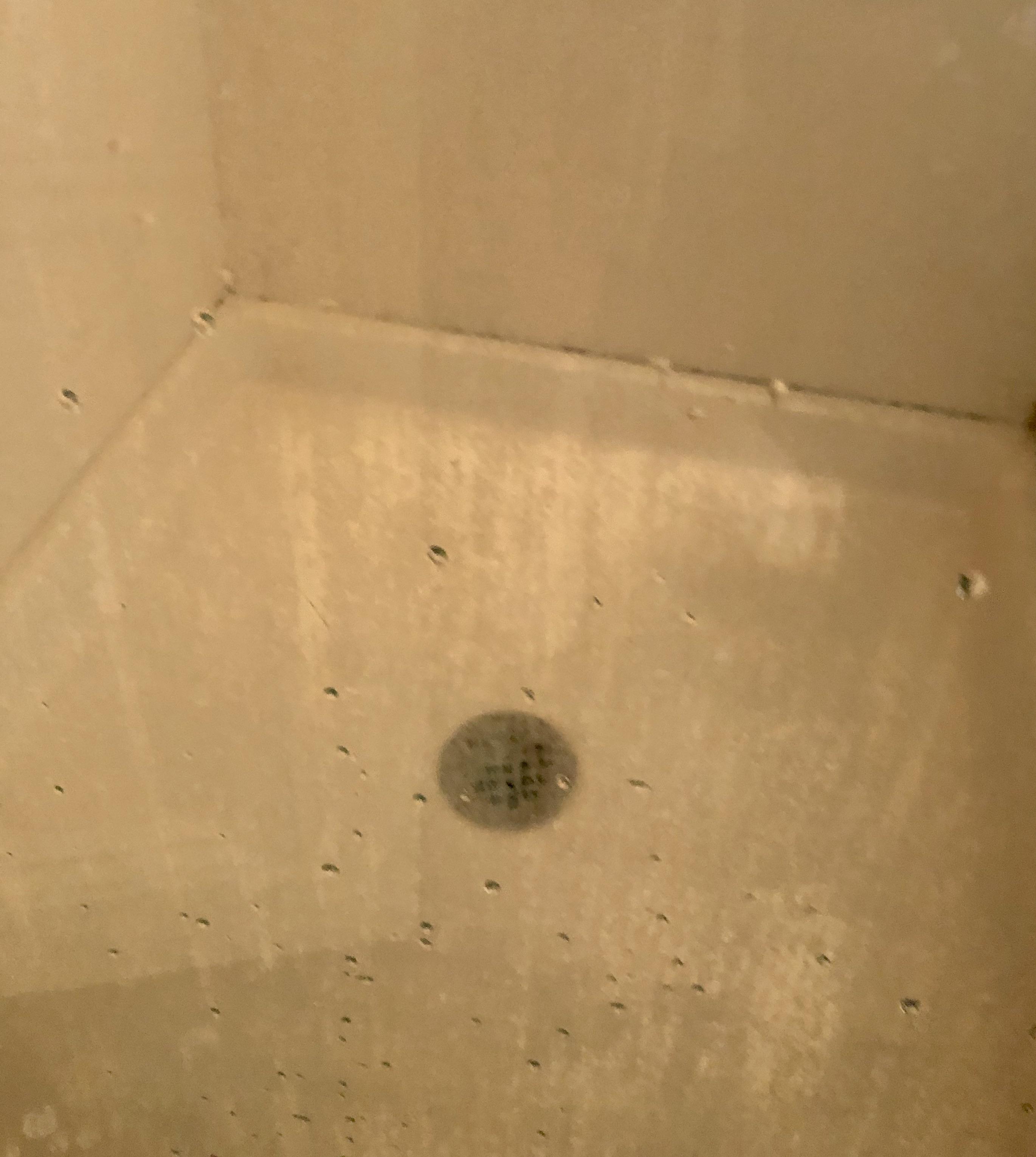 Scrubbed & scrubbed. Can’t get soap scum off glass shower door. Tried