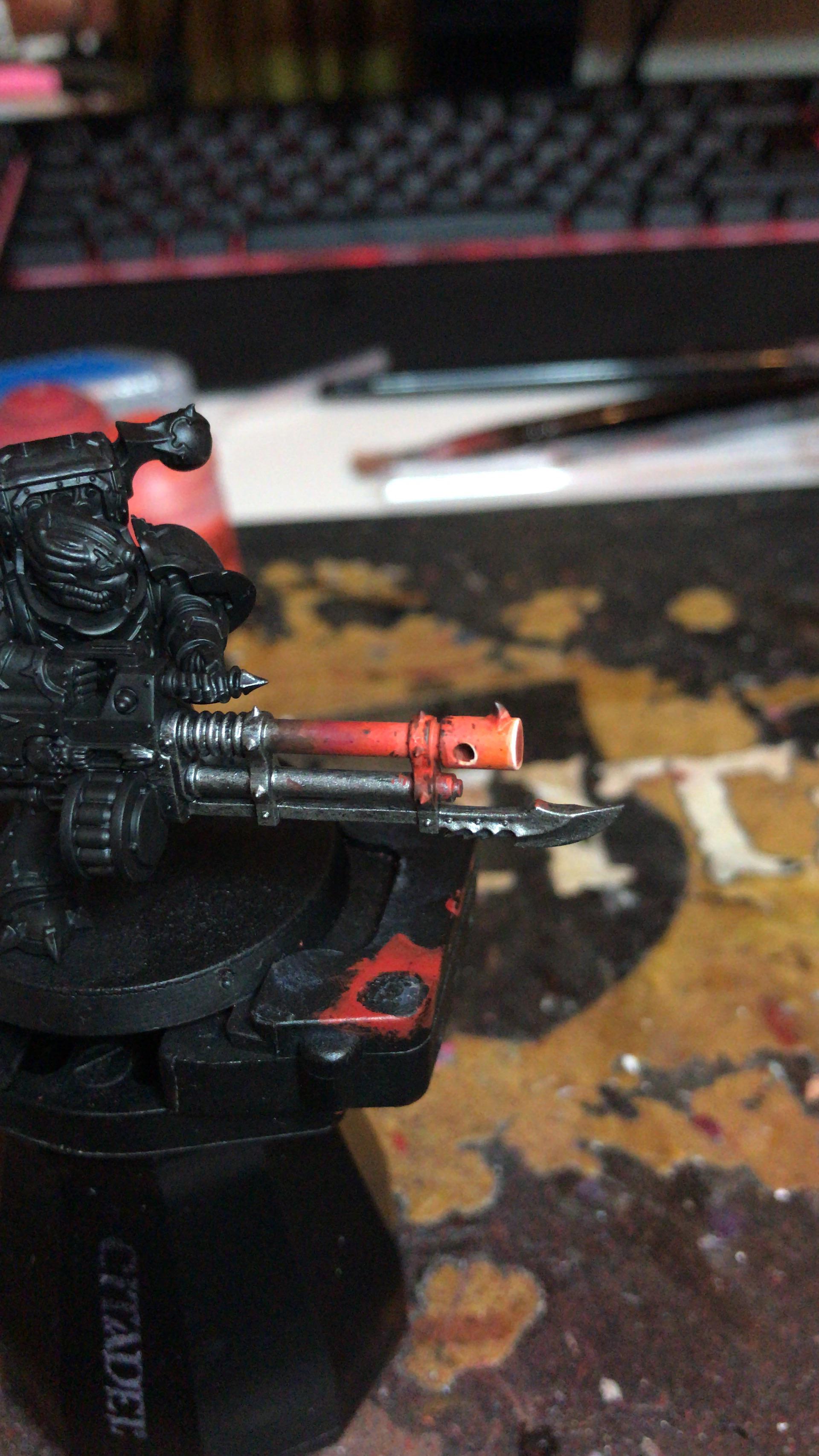 Glowing barrel effect attempt r/Warhammer40k