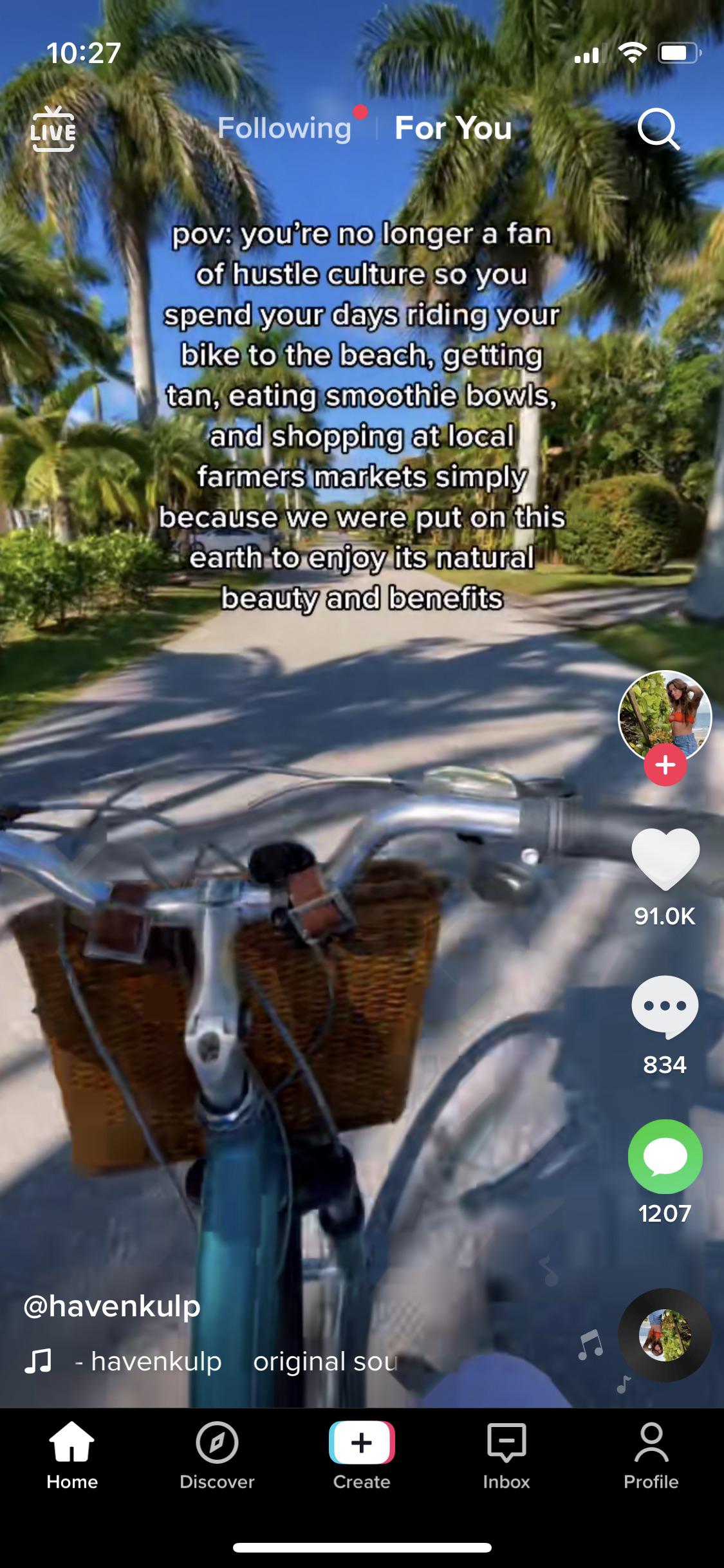 Discovered CB’s burner tik tok account r/howlonggone