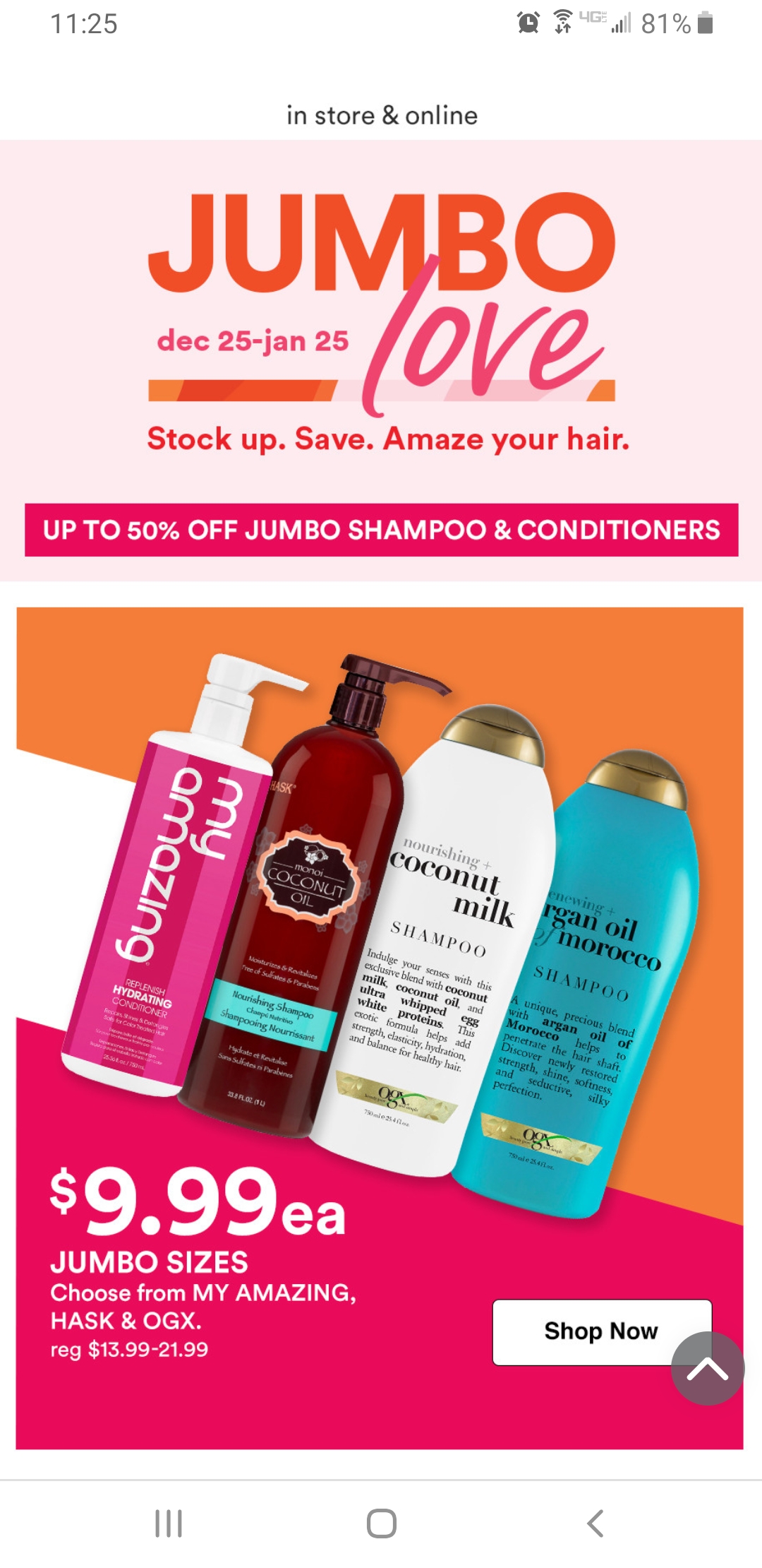 Ulta Jumbo Love Sale 2024 Lok Nessa Zitella