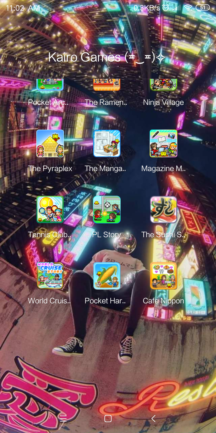 Here's a screenshot of kairosoft games that I love. I haven't played