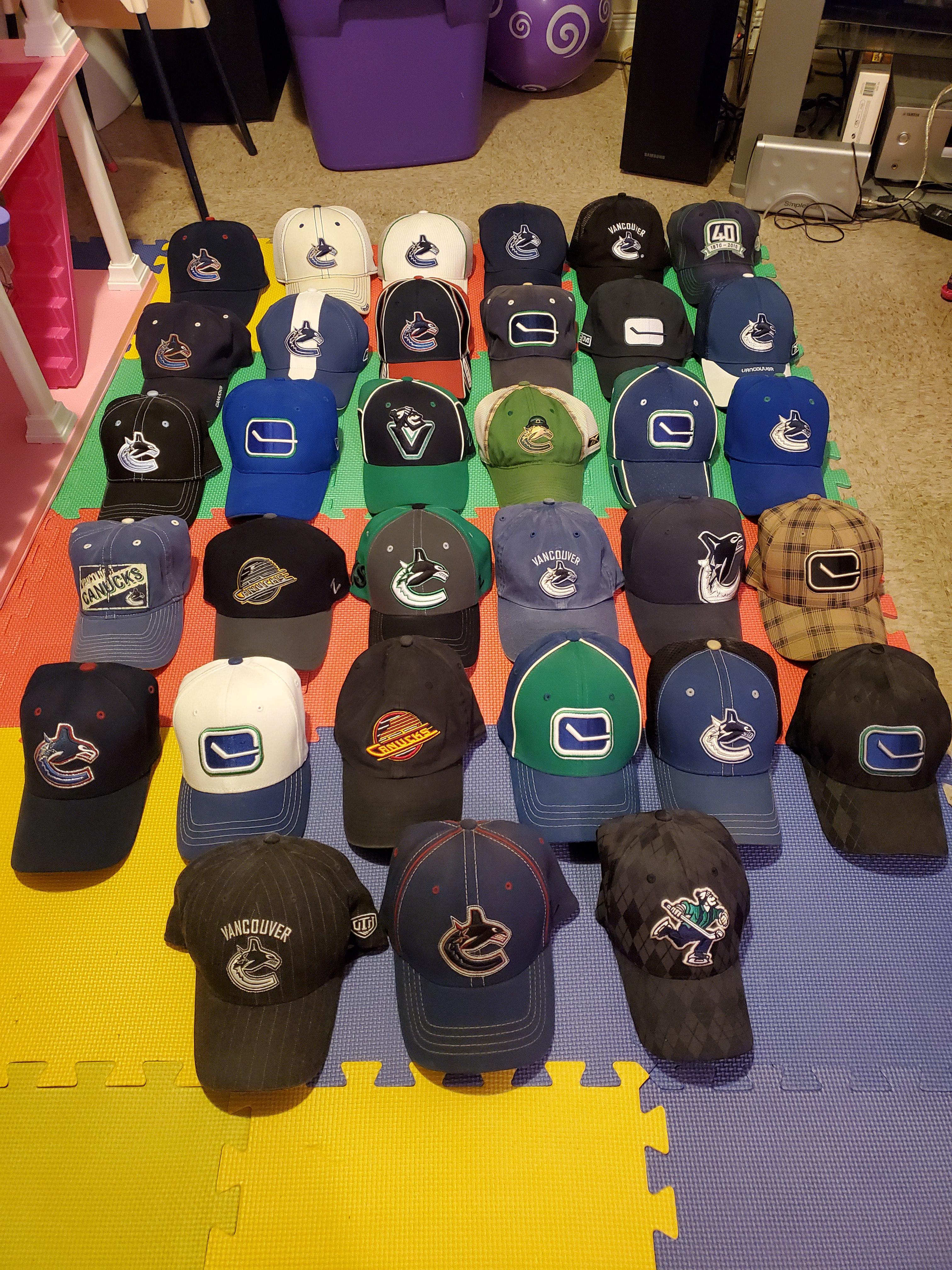Hat collection canucks