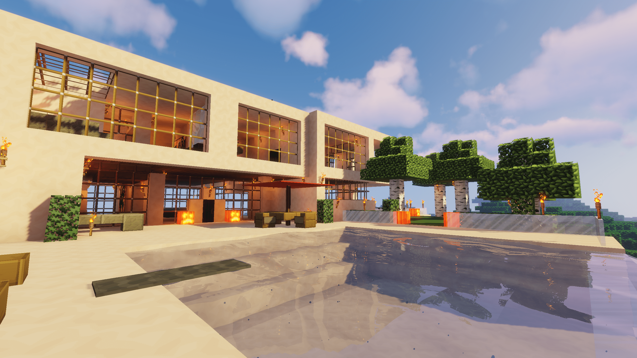 Just finished my new house, complete with infinity pool. Used a ton of