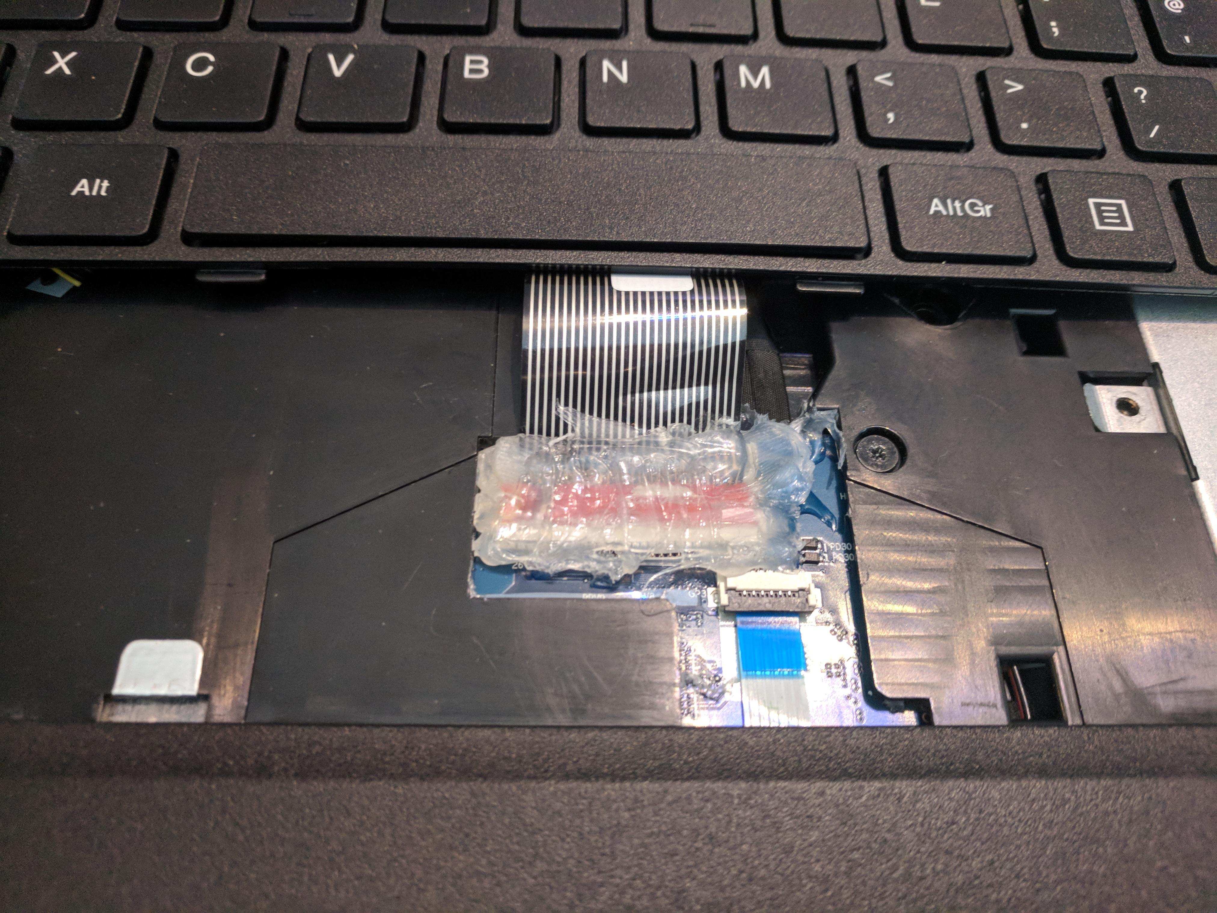 This ribbon cable... I think? r/techsupportgore