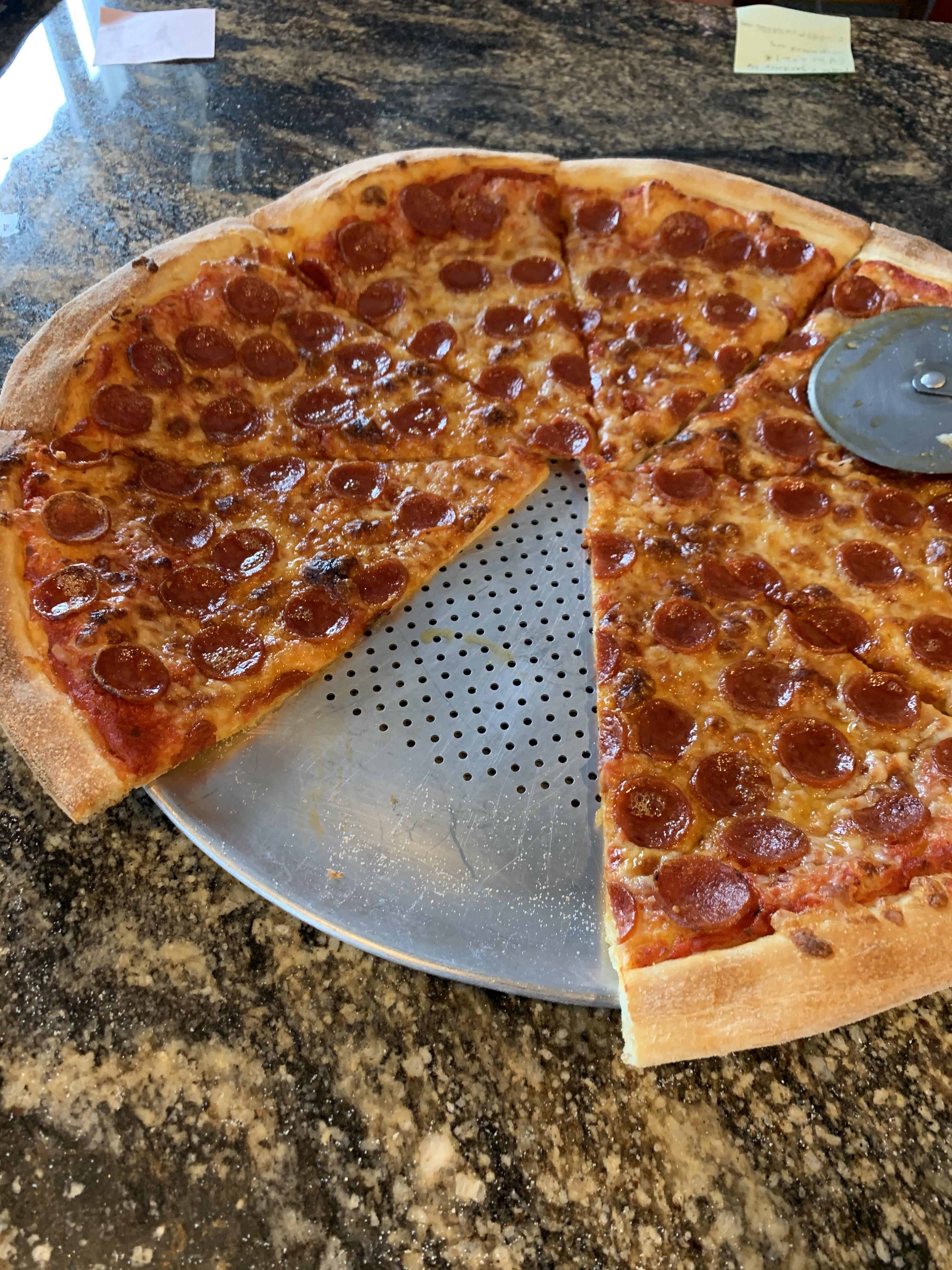 Homemade 18” New York style pepperoni r/Pizza