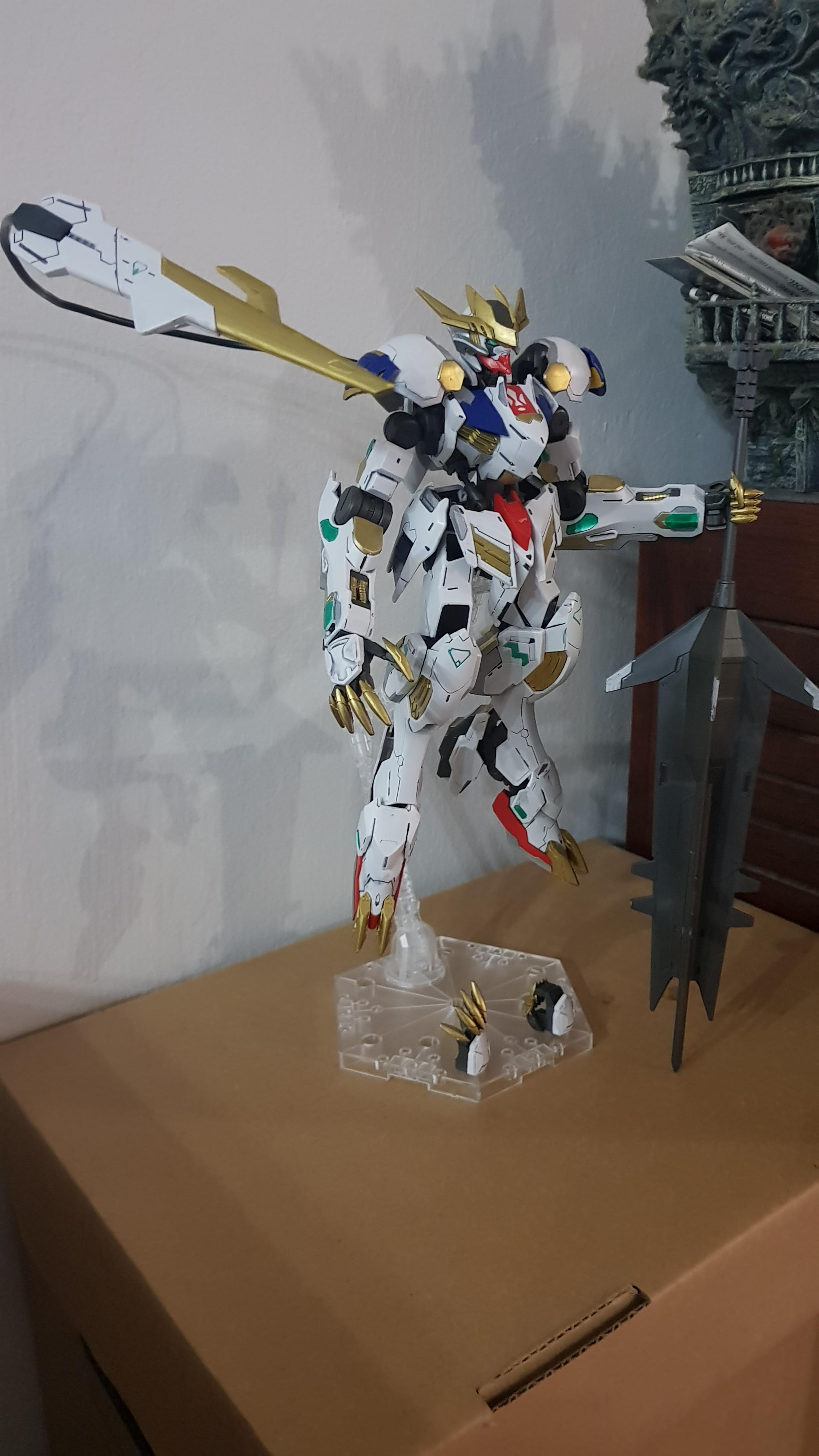 First Gunpla I ever built and painted (with just markers). Any thoughts