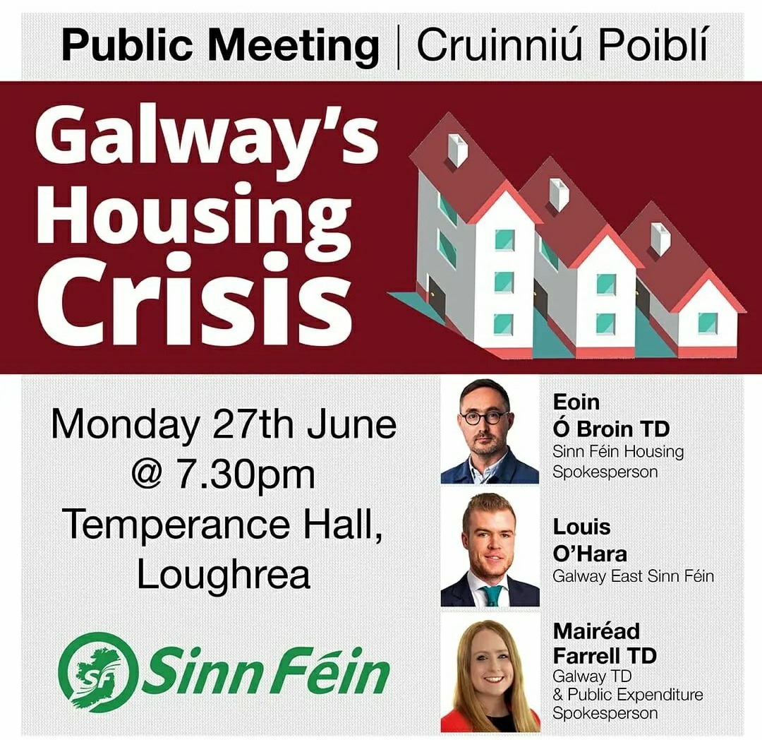 Galway Housing Crisis meeting in Loughrea on June 27th r/galway