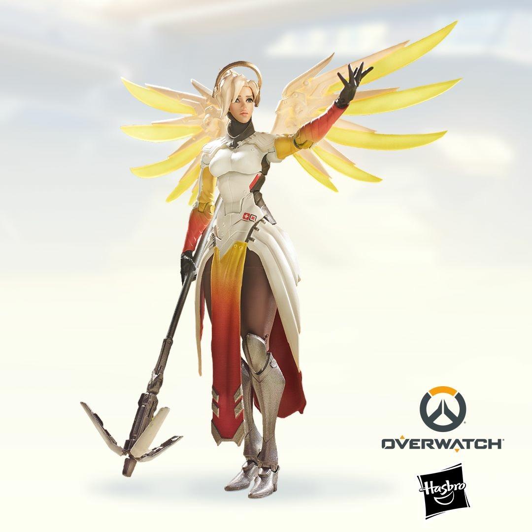 Hasbro Overwatch Ultimates Mercy figure r/ActionFigures