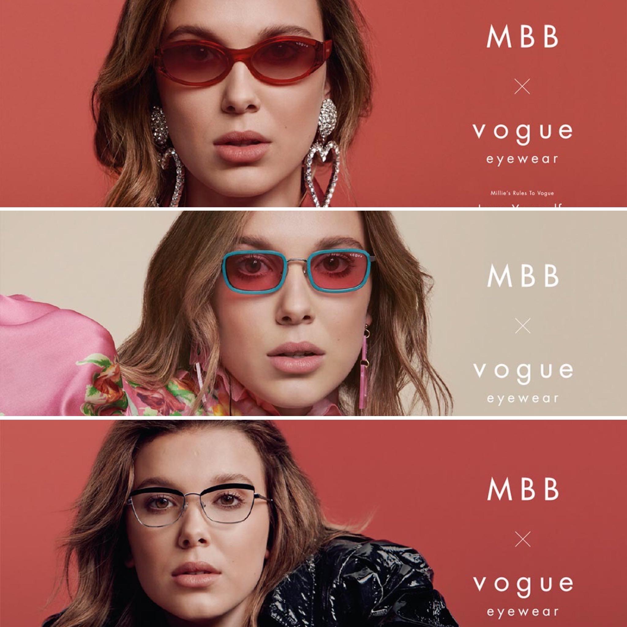 New campaign Vogue Eyewear r/MillieBobbyBrown2