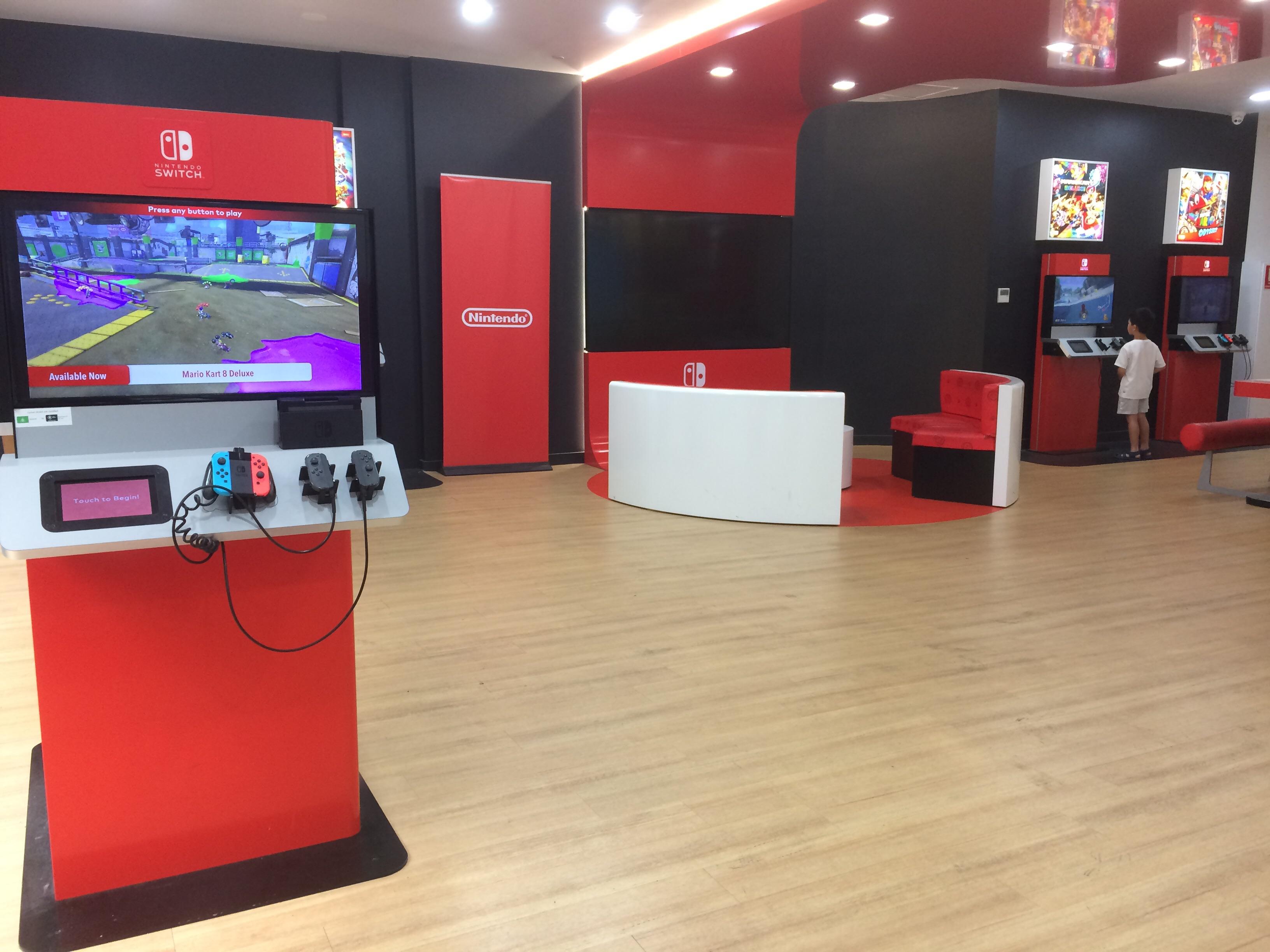 EB GAMES’s top floor in Melbourne where you can play with the Nintendo