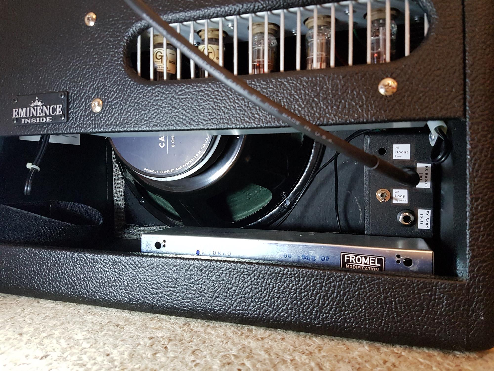 Fender Blues Jr. Has no FX loop? No problem. Assembled and wired one in