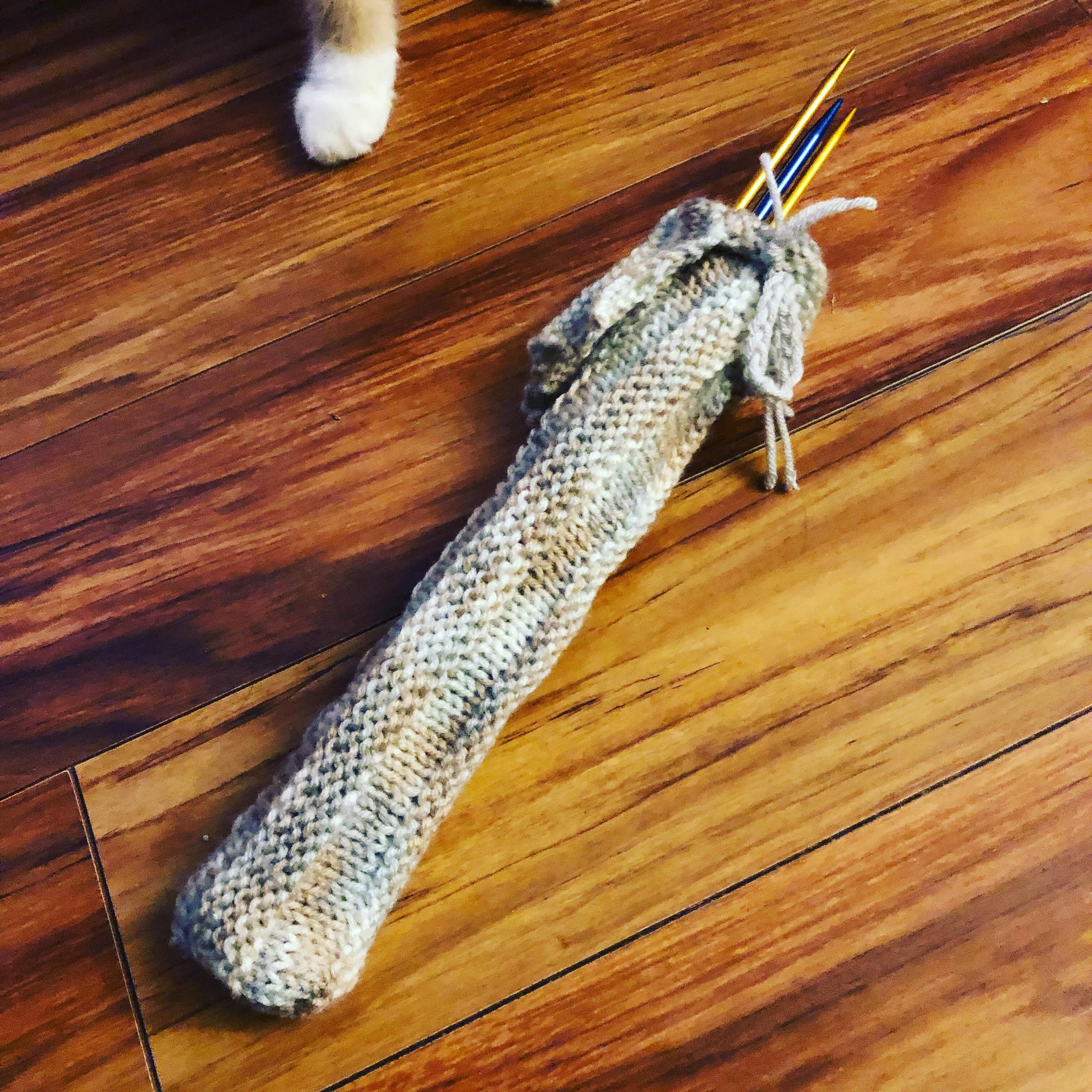 I asked for beginner knitting supplies for Christmas so I could learn