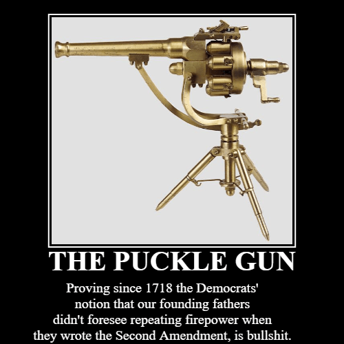 Arguably the first machine gun ever invented. r/GunMemes