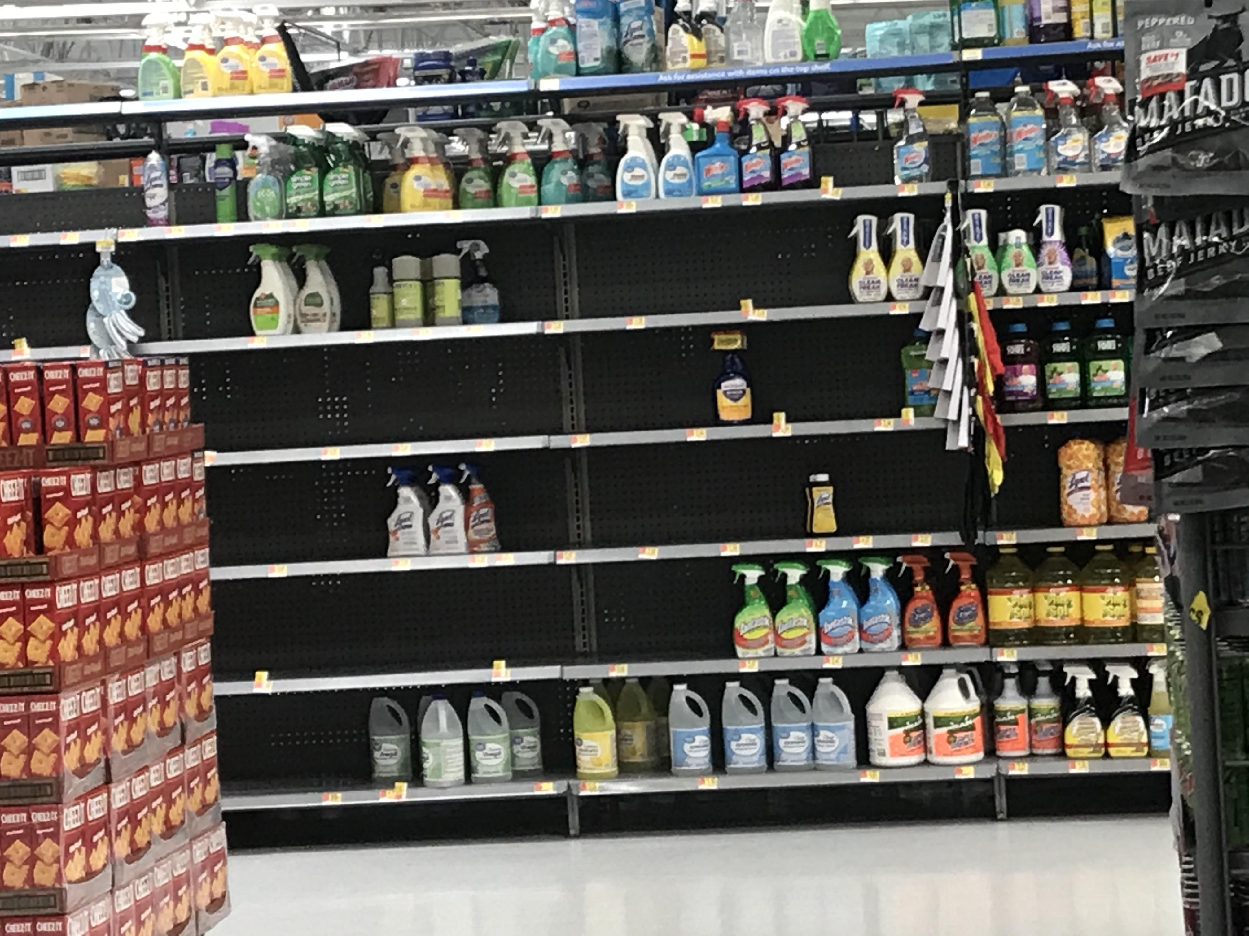 Broken Arrow Walmart today. The hand soap, laundry soap, and