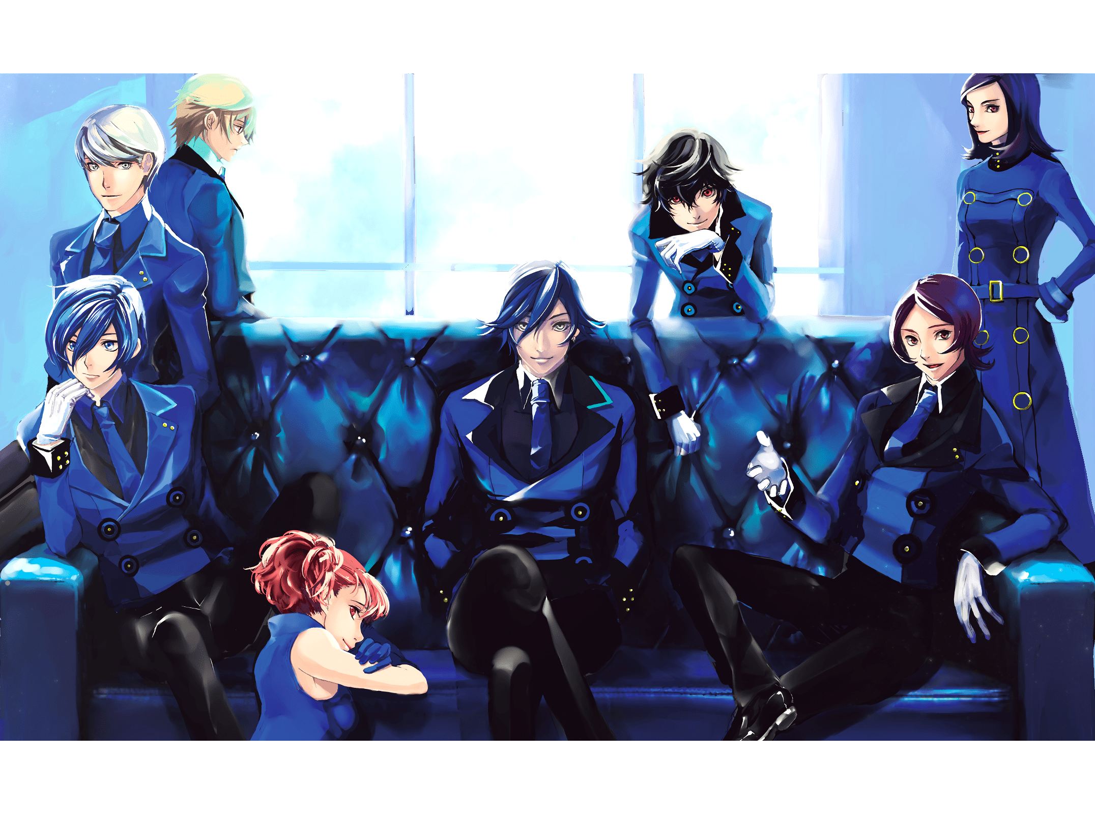 Persona Protagonists in the Velvet Room Persona5