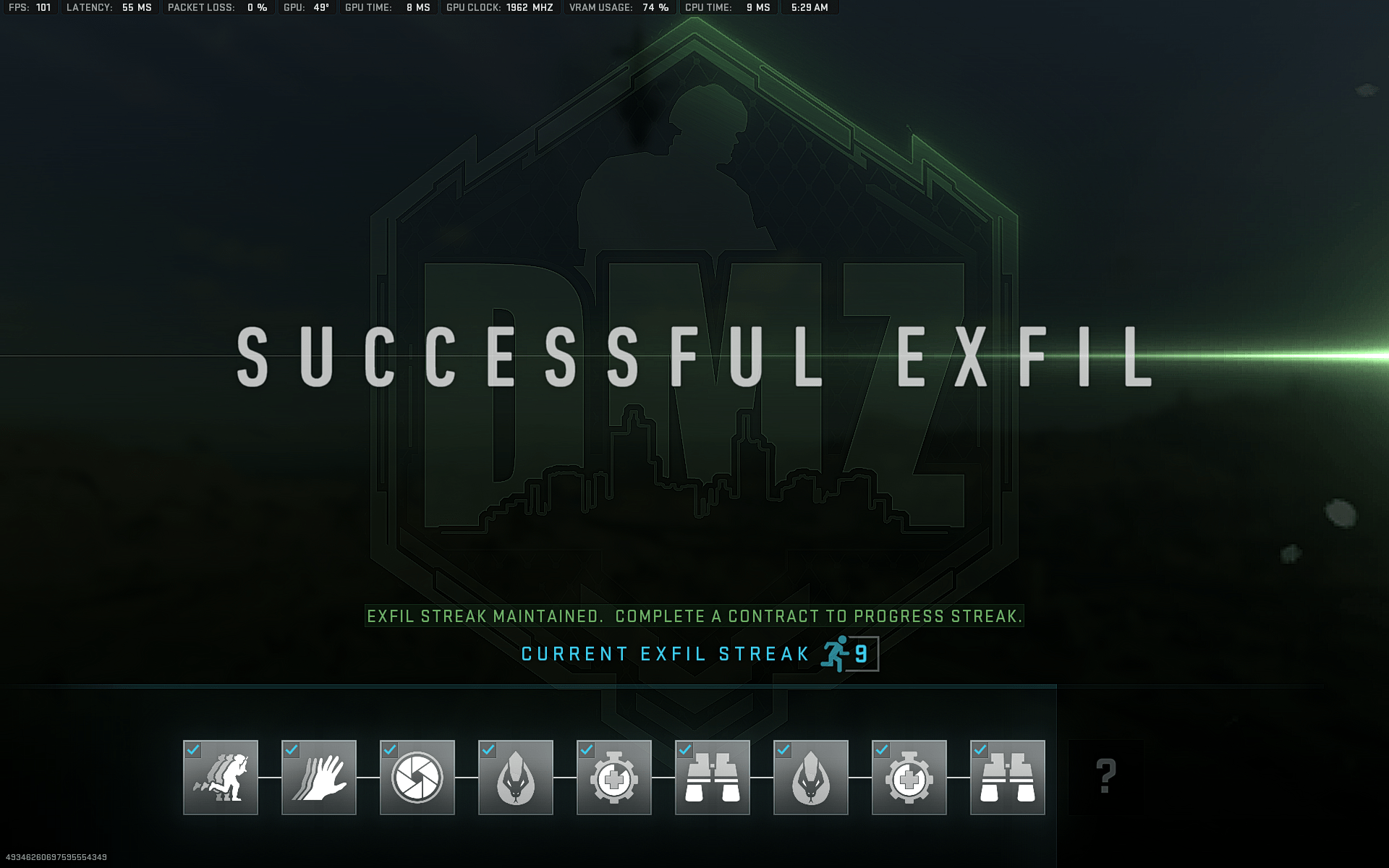 DMZ Exfil streak doesn't go above 9? r/CODWarzone
