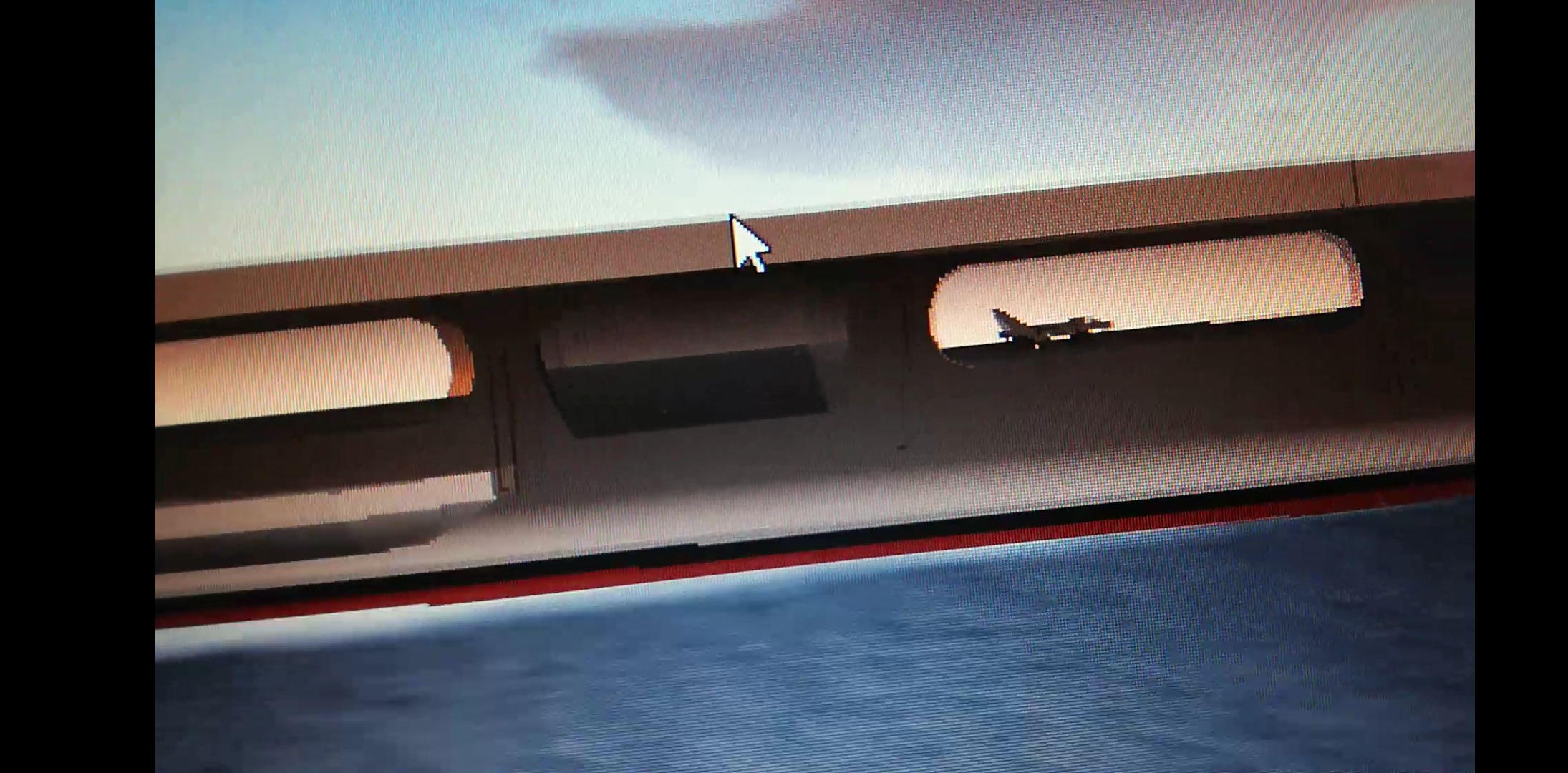 Randomly landed under the carrier trying a normal landing SimplePlanes