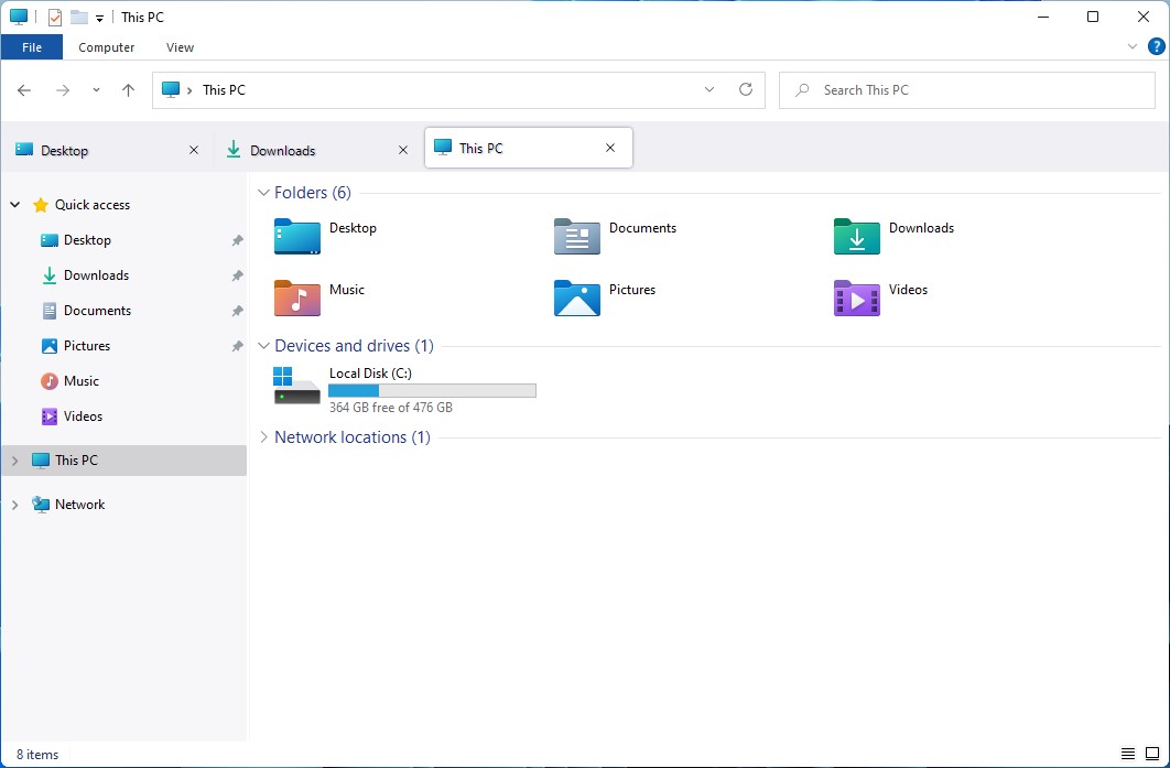 FYI If you're wanting file explorer tabs, qttabbar exists and can be