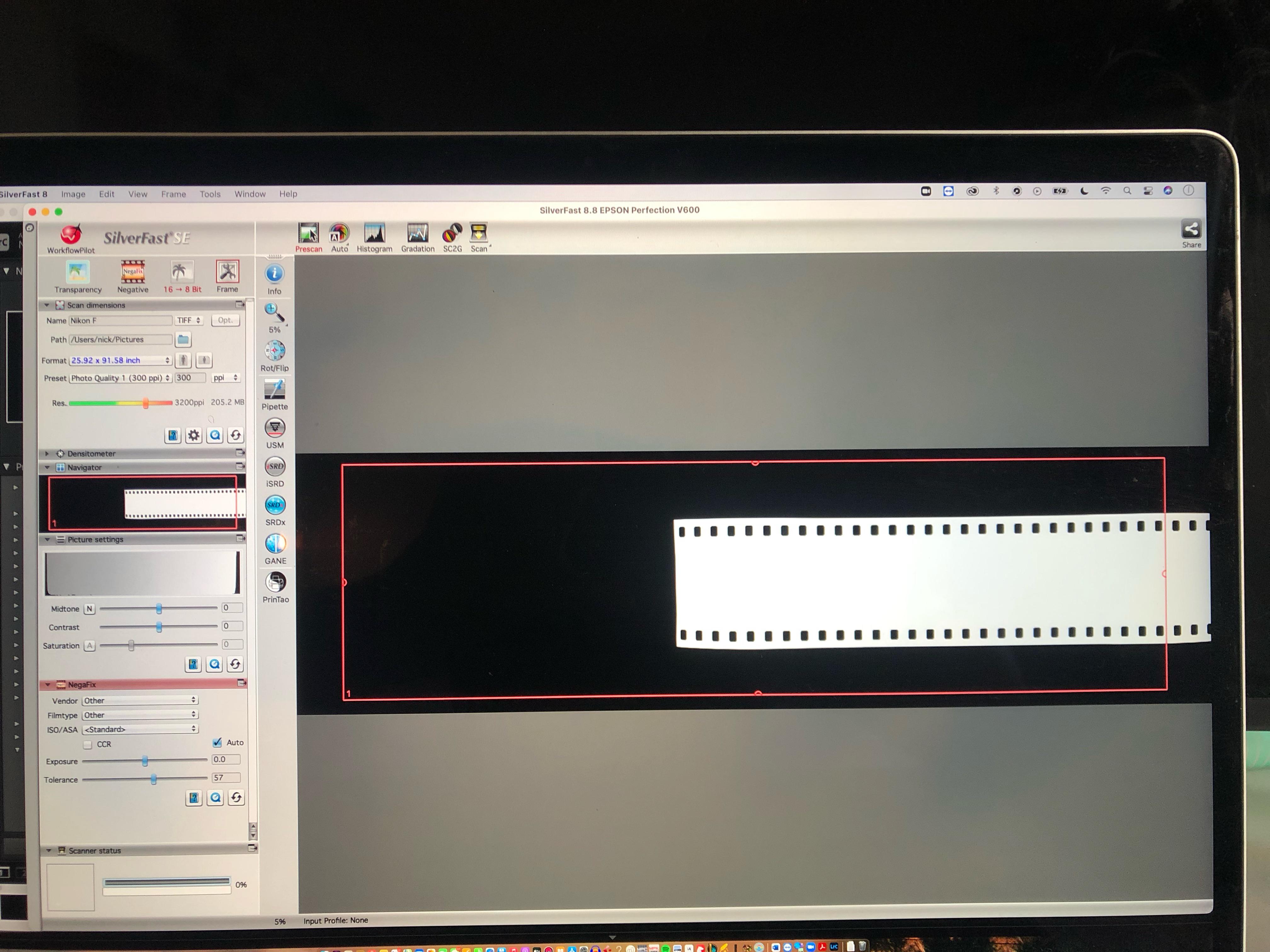 Epson V600 Scanning Incorrectly
