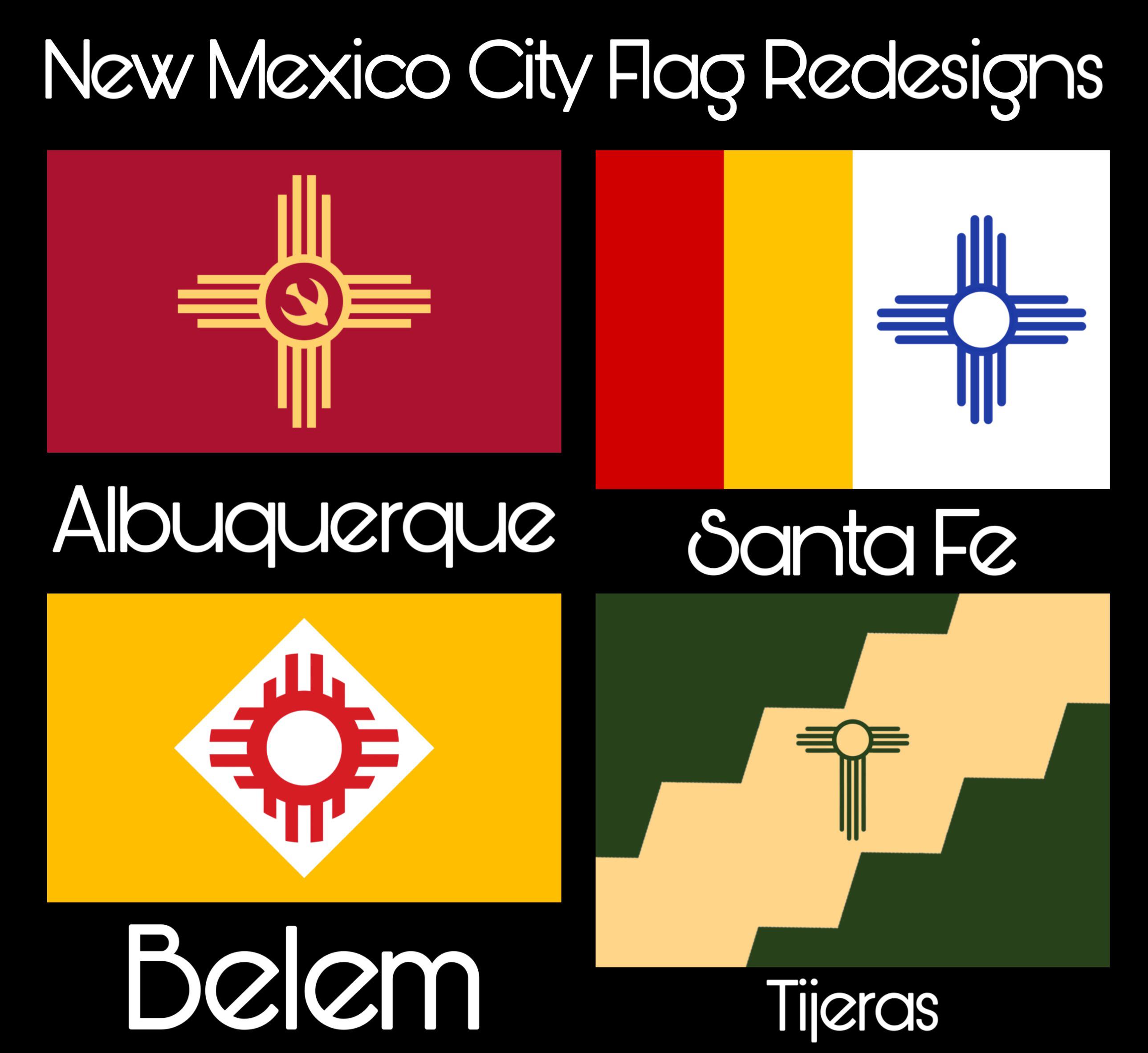 I redesigned the flags of a few New Mexico cities and towns! r/NewMexico