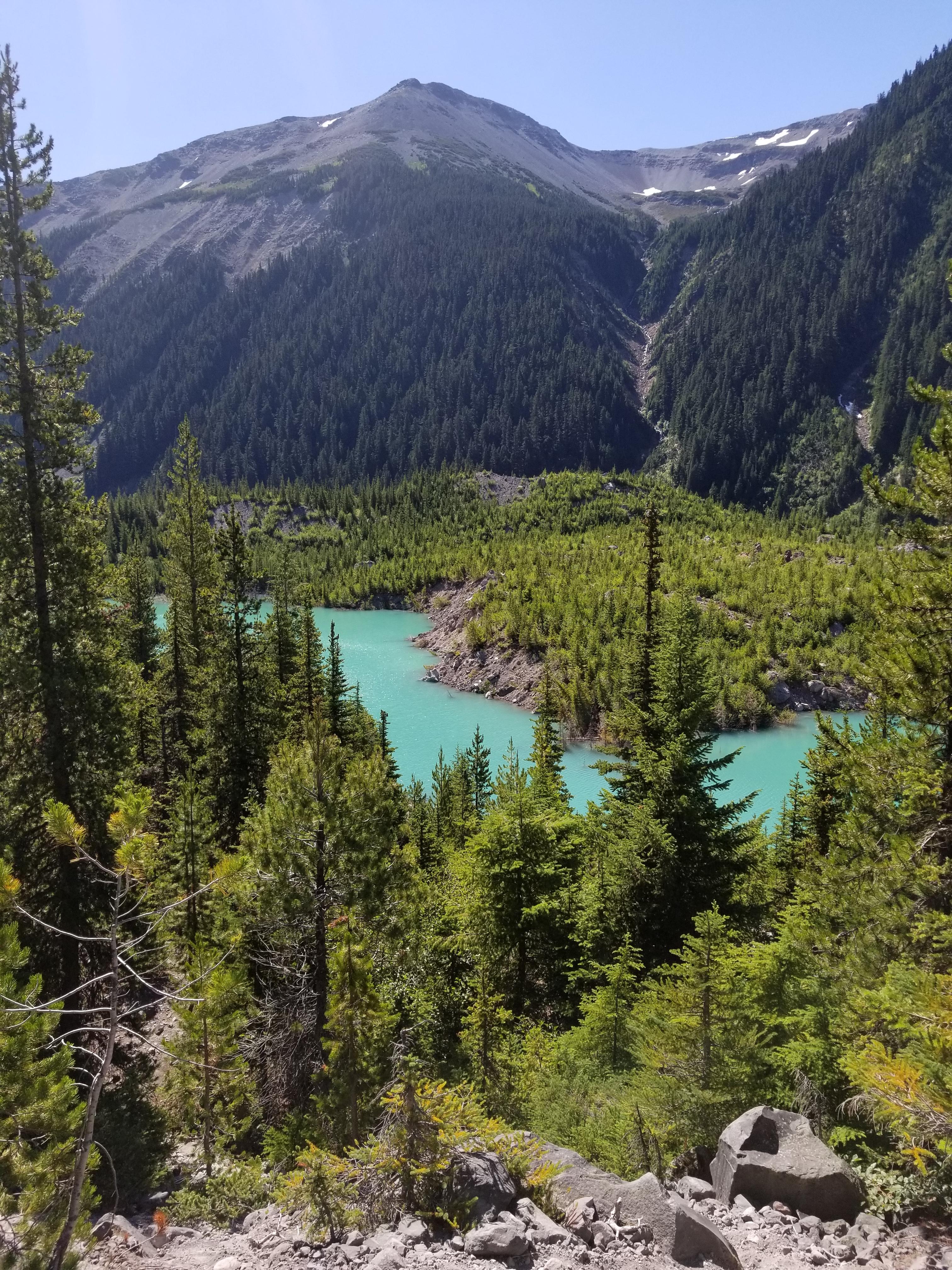 Emmons M. Lake, off the Glacier Basin Trail Mt Rainier NP r/hiking