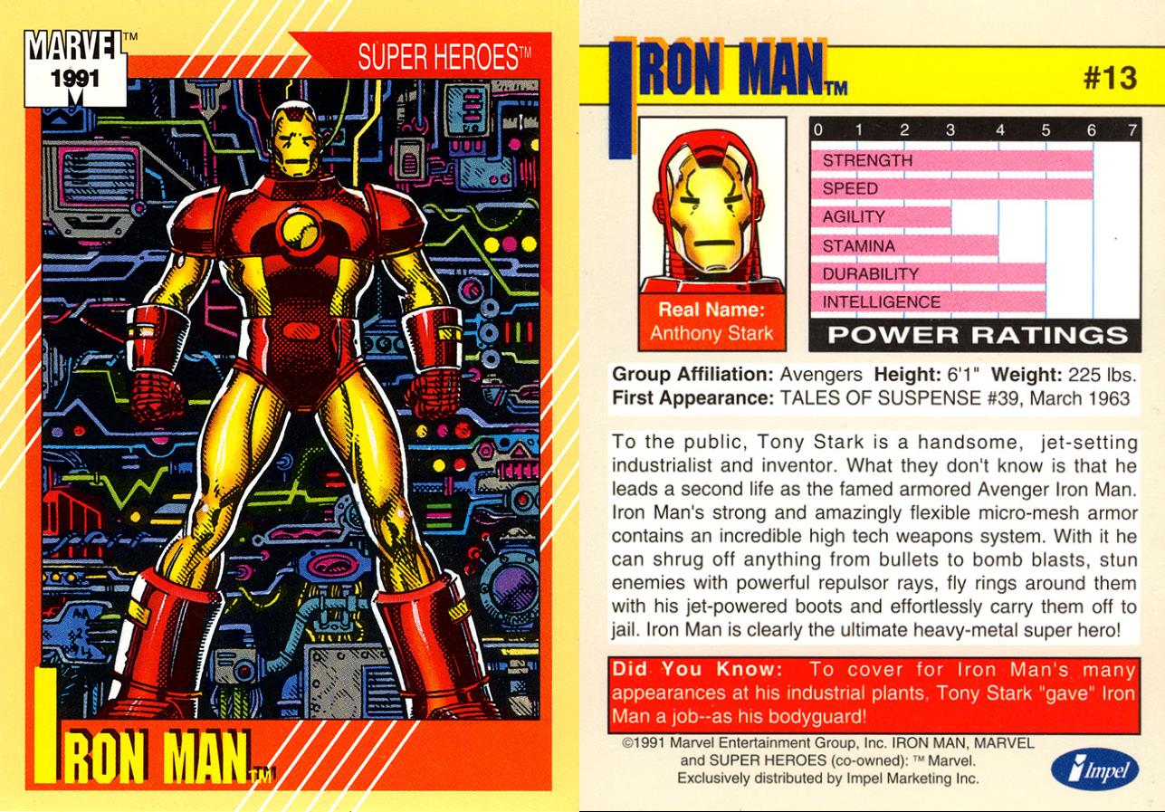 Marvel Trading Cards r/nostalgia