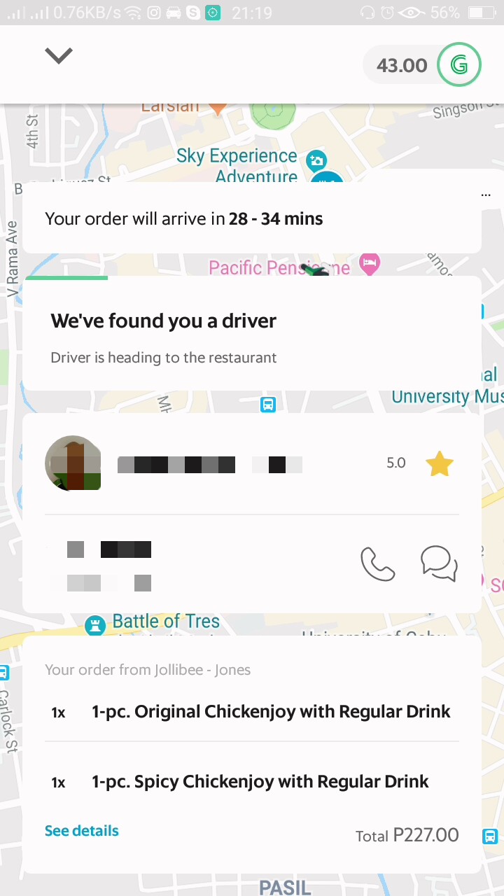 My Grab driver last night has a perfect rating r/Philippines