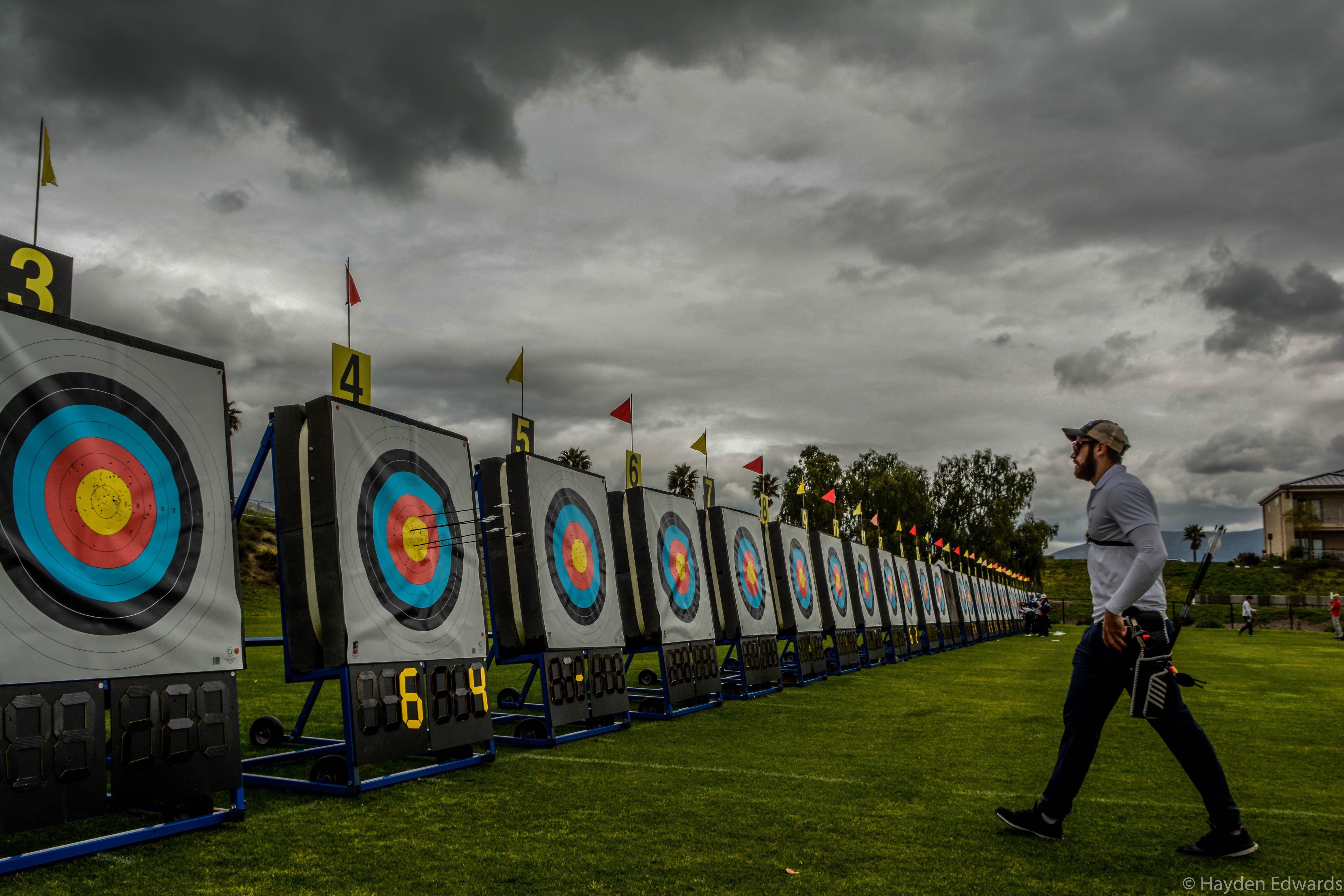 Picture I took of a French archer at the Olympic training center in Chula Vista, California at a