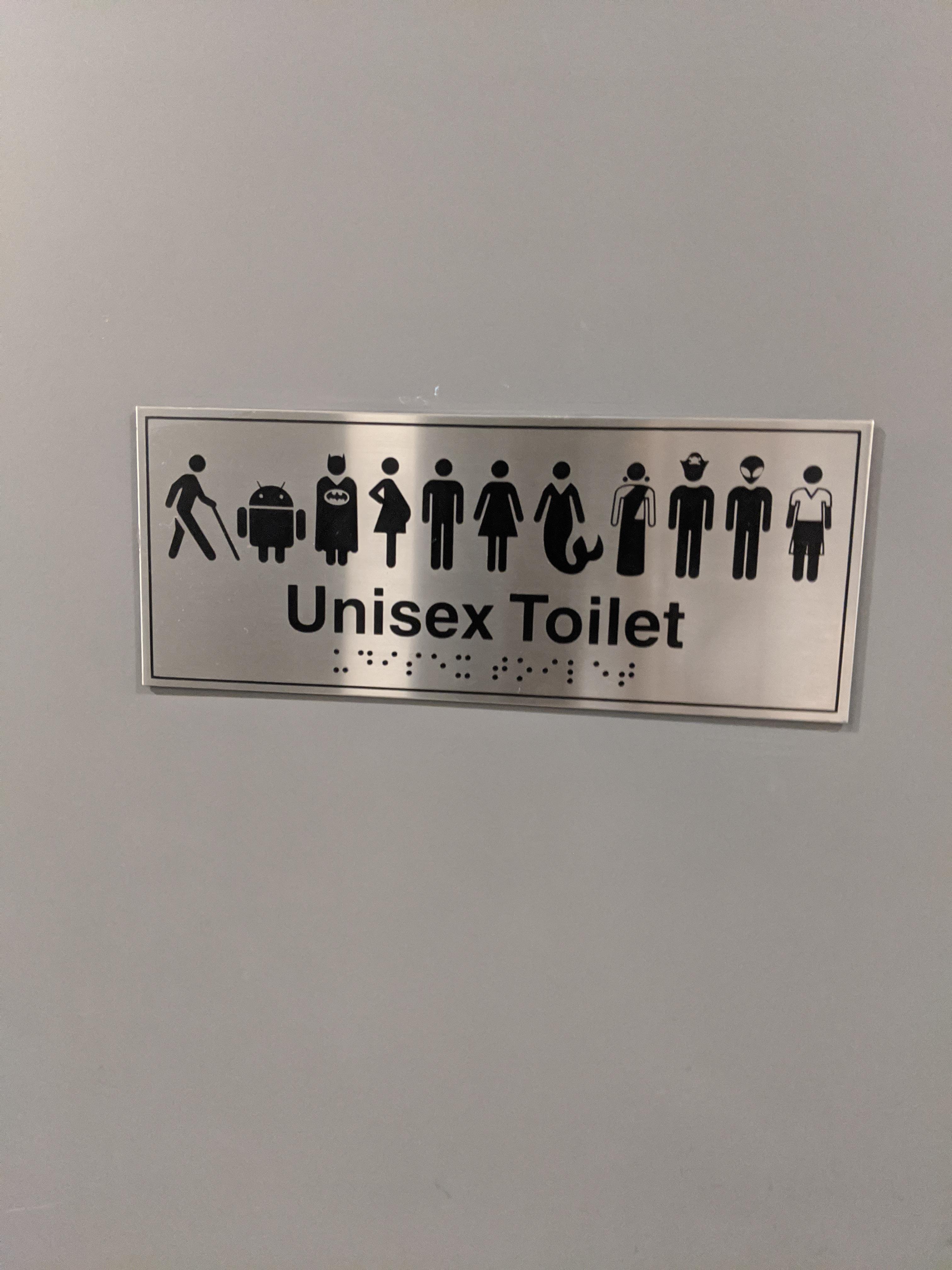 These icons on the unisex toilet r/mildlyinteresting