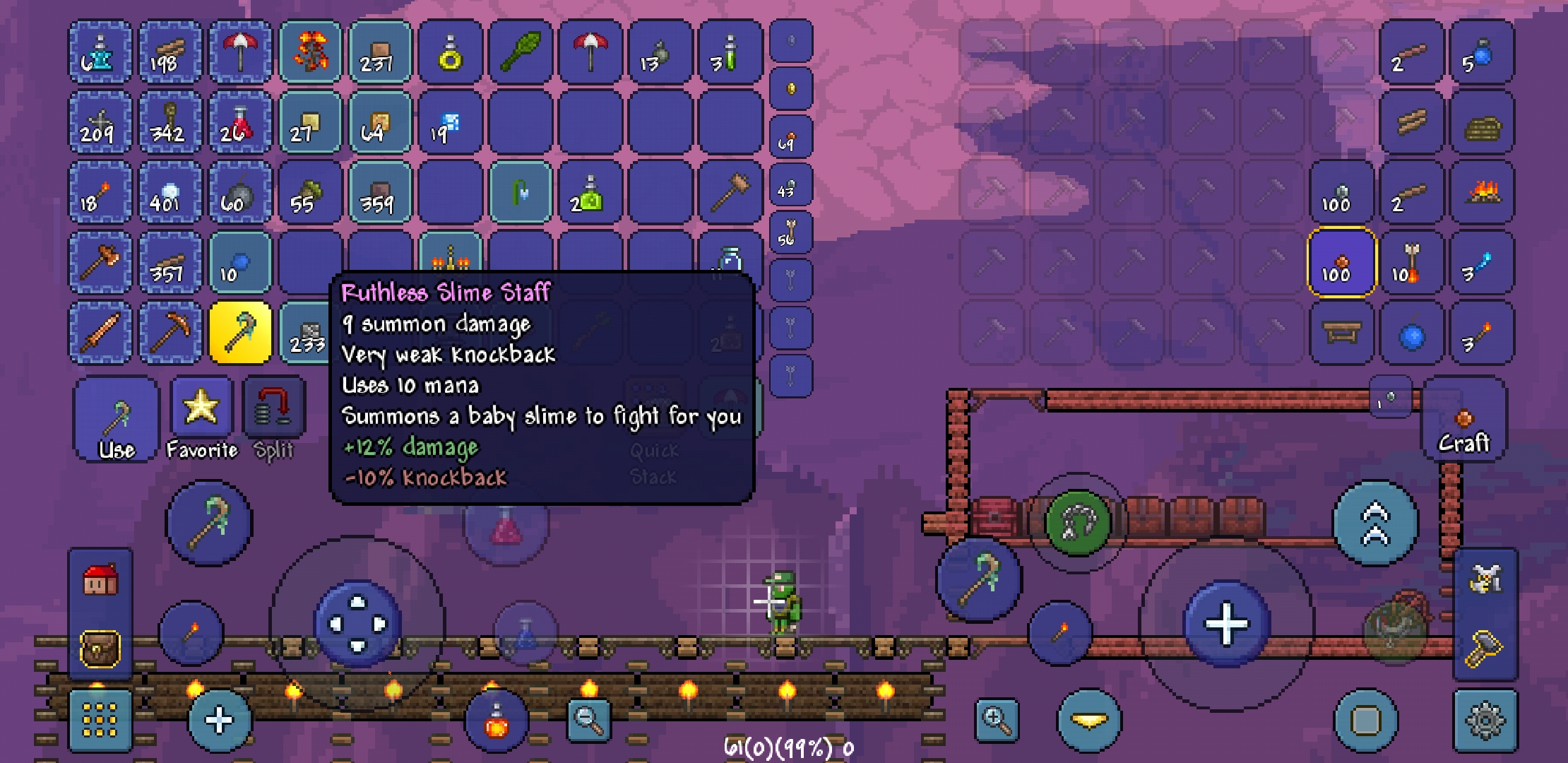 Time to go summoner! (Even right modifier) r/Terraria