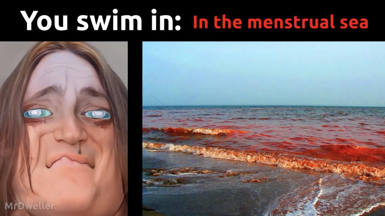 You swim in y oh in blodd sea men strut Al icycle r