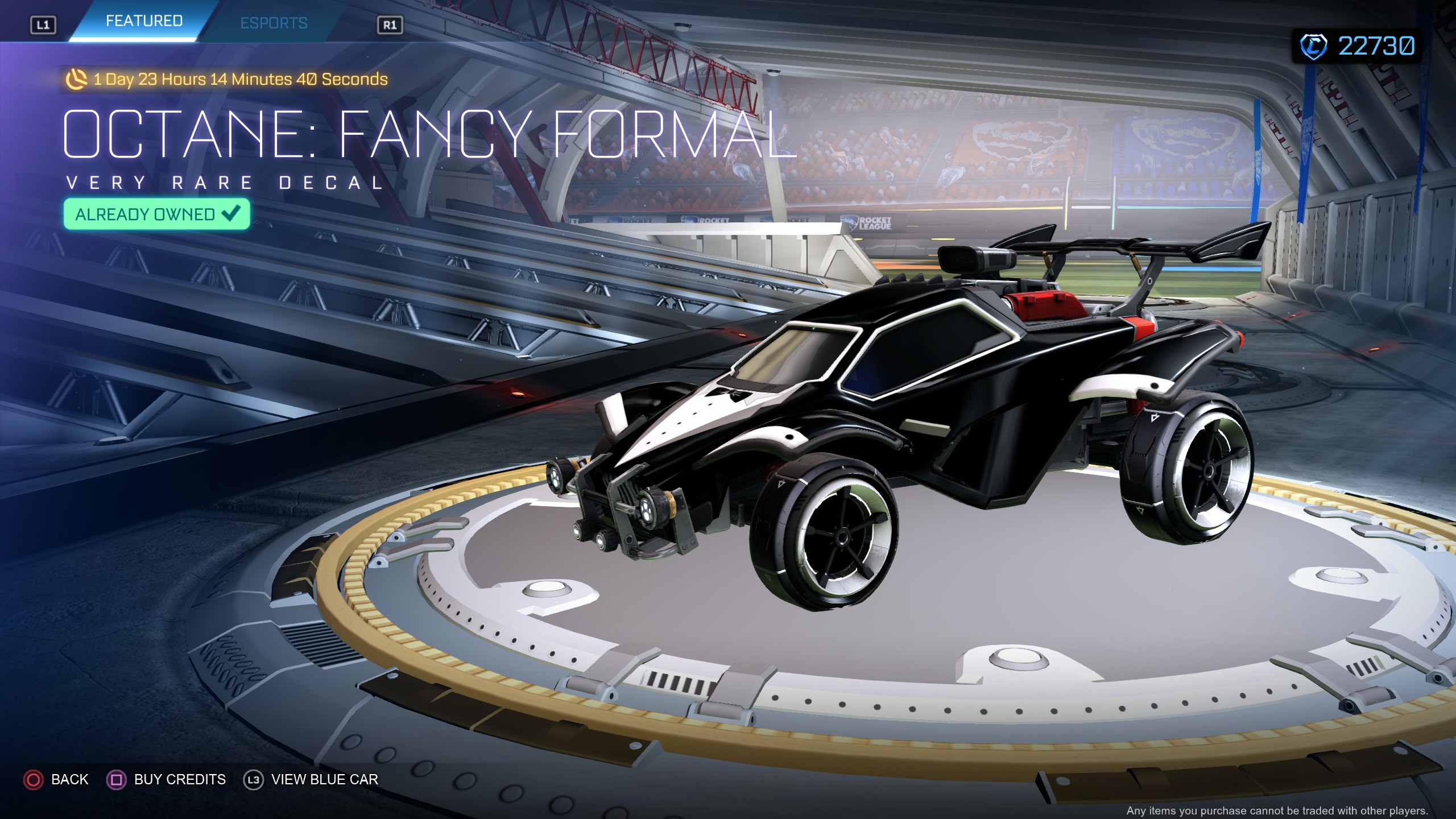 New Fancy Formal Decal in the Shop r/RocketLeague