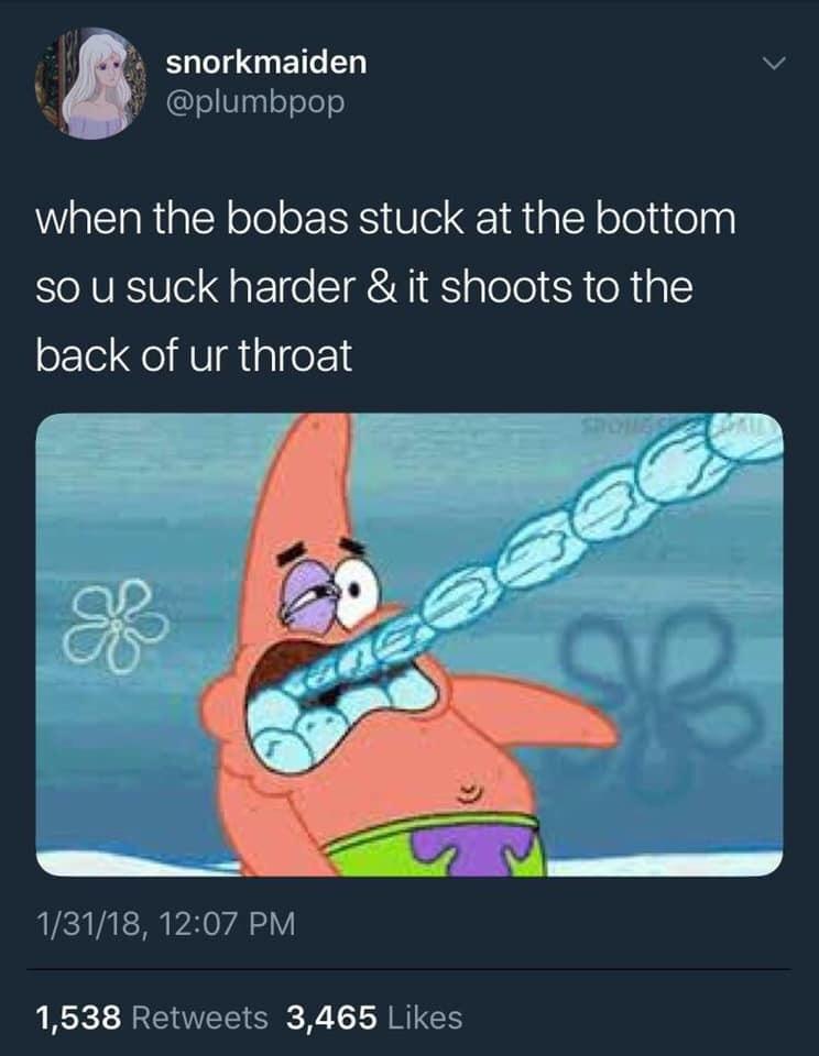 I choke on boba too much r/memes