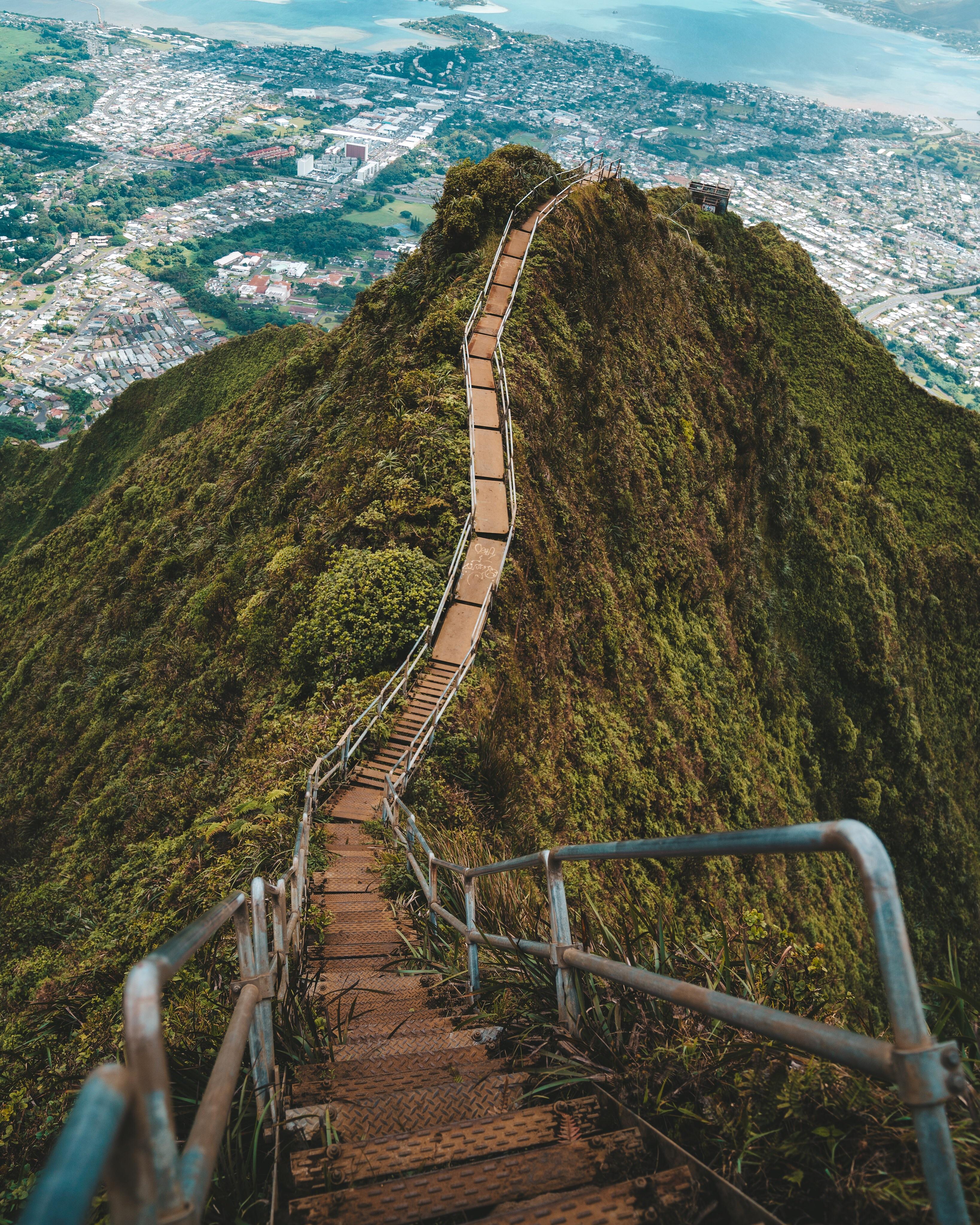 Stairway to heaven in Hawaii. One of the coolest hikes I've been on