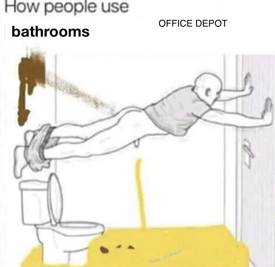 Our bathrooms are always gross…heres one reason why r/OfficeDepot
