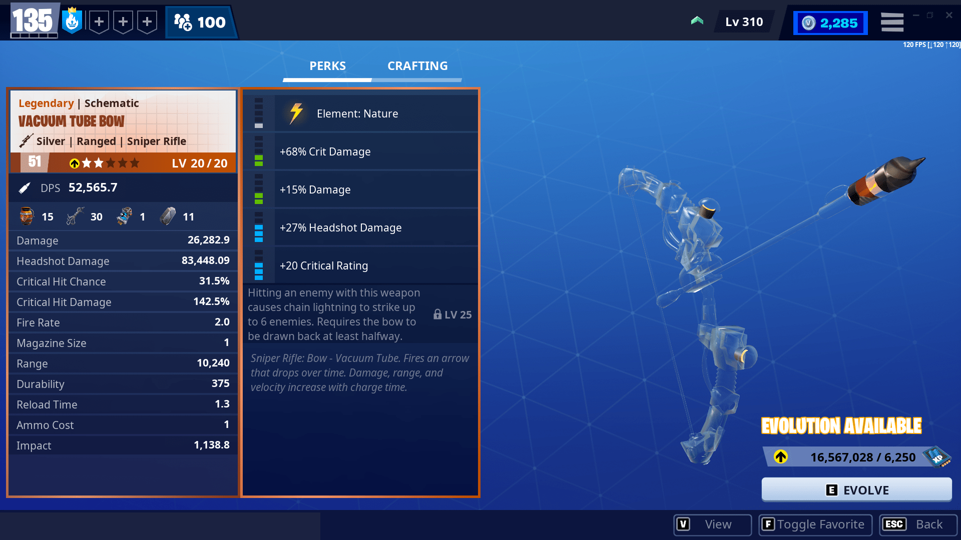 After patch 16.20 the Vacuum tube bow is not fixed yet... r/FORTnITE