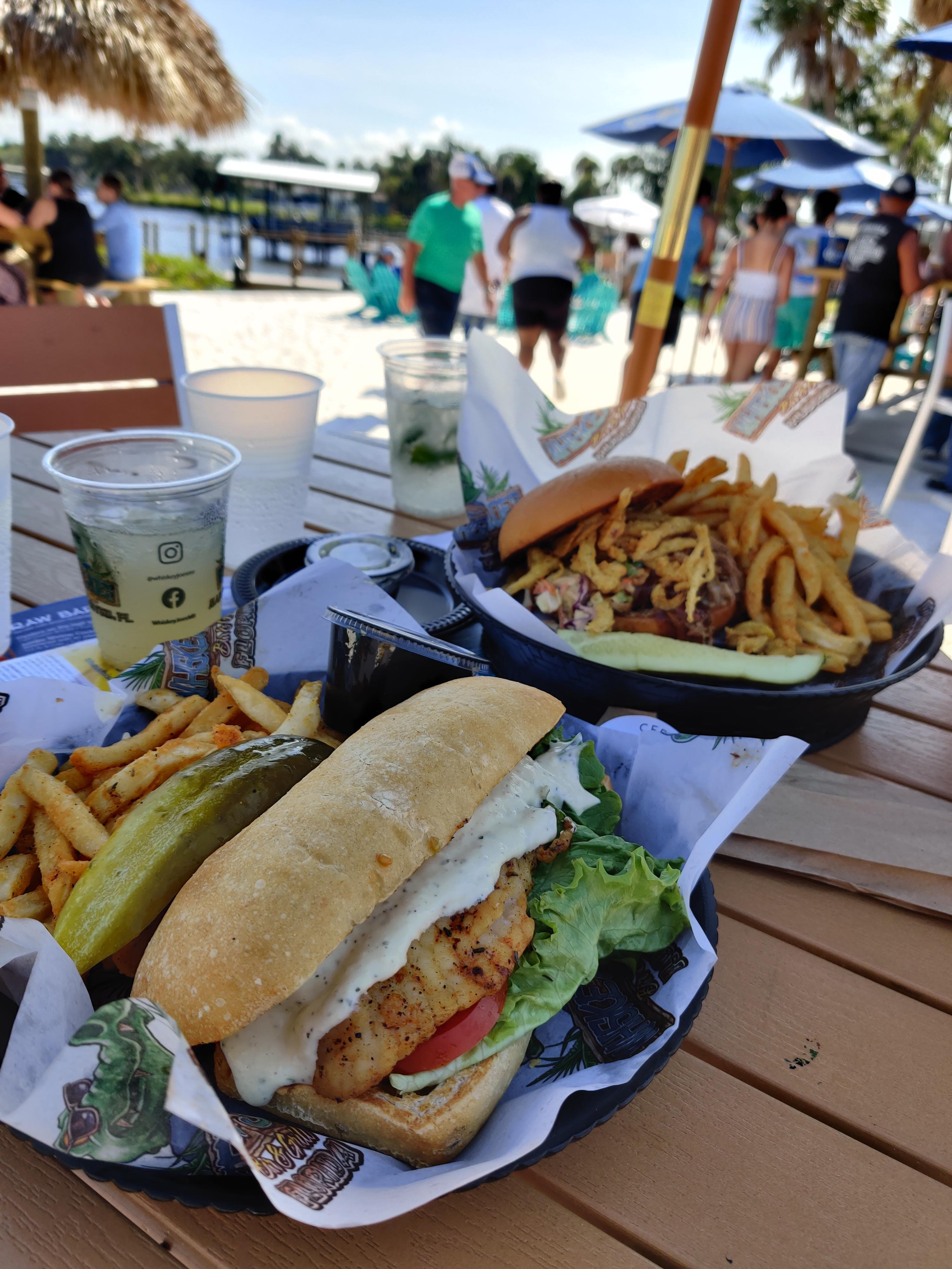 Had an AMAZING grilled grouper sandwich 🤤 from Whiskey Joe's Bar