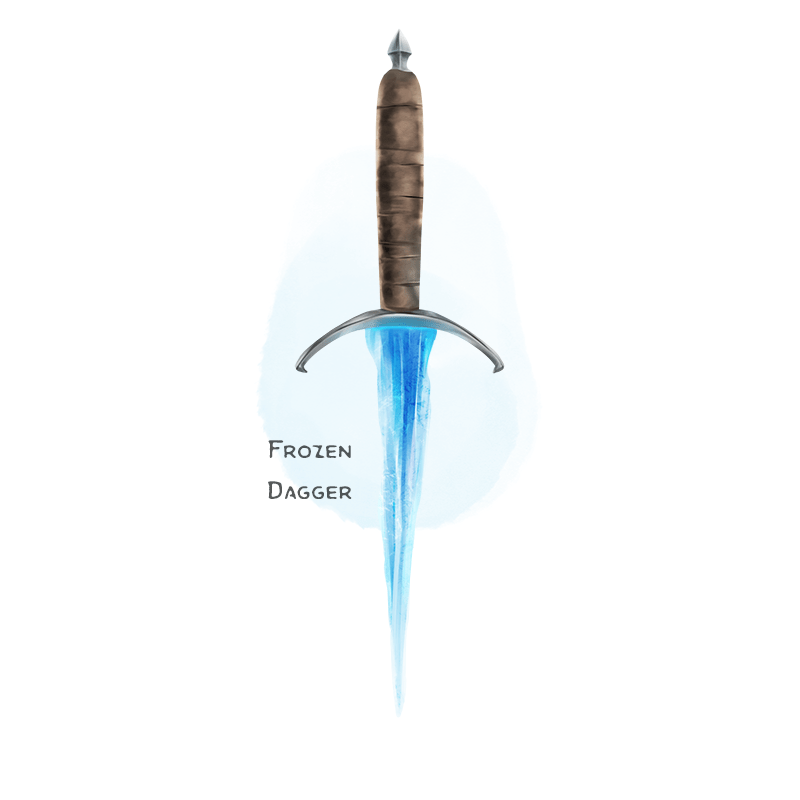 [Art] [OC] {The Griffon's Saddlebag} Frozen Dagger Weapon (dagger