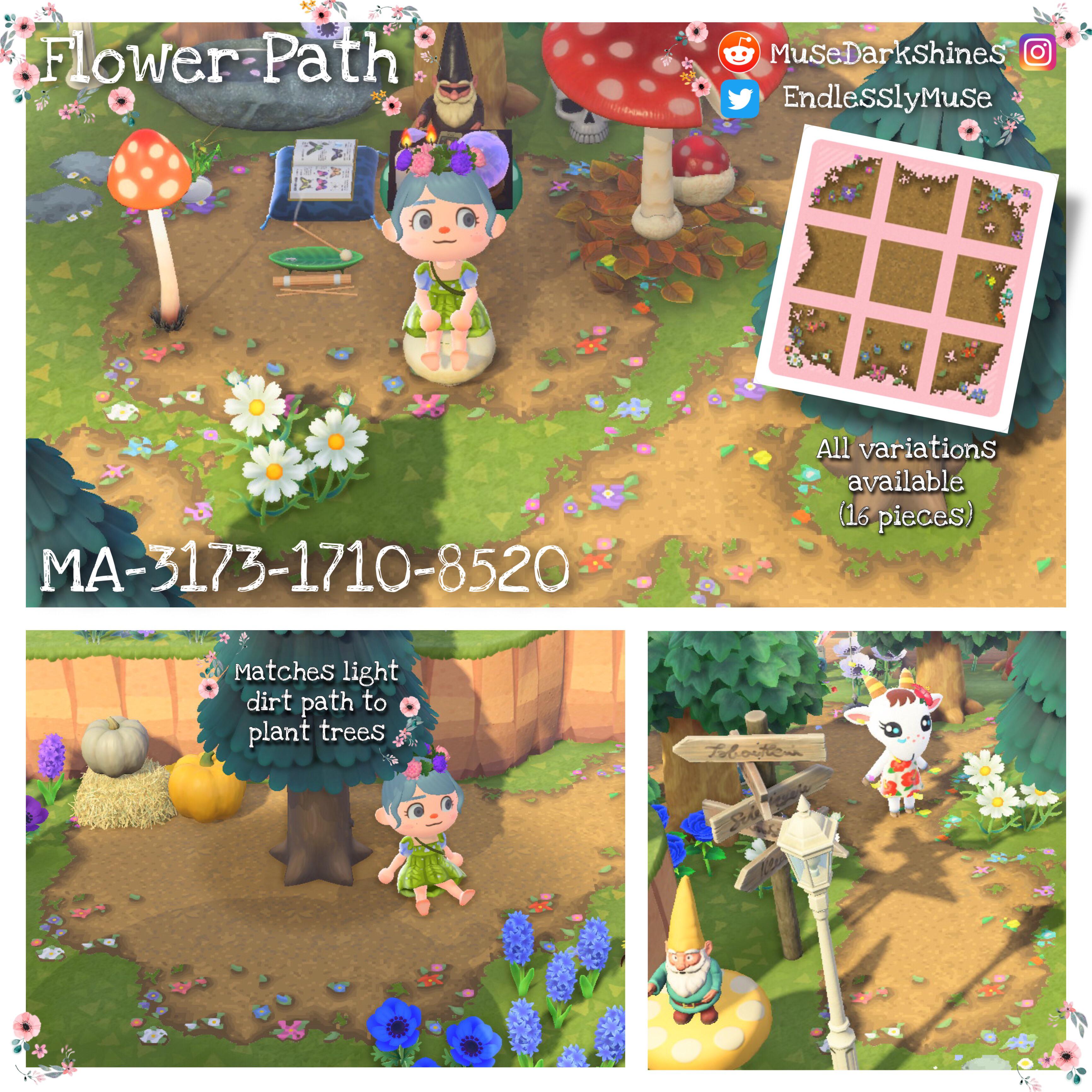 🌸🍃Flower Dirt Path 🌱🌼 Matches light dirt (recolored for spring) MA3173