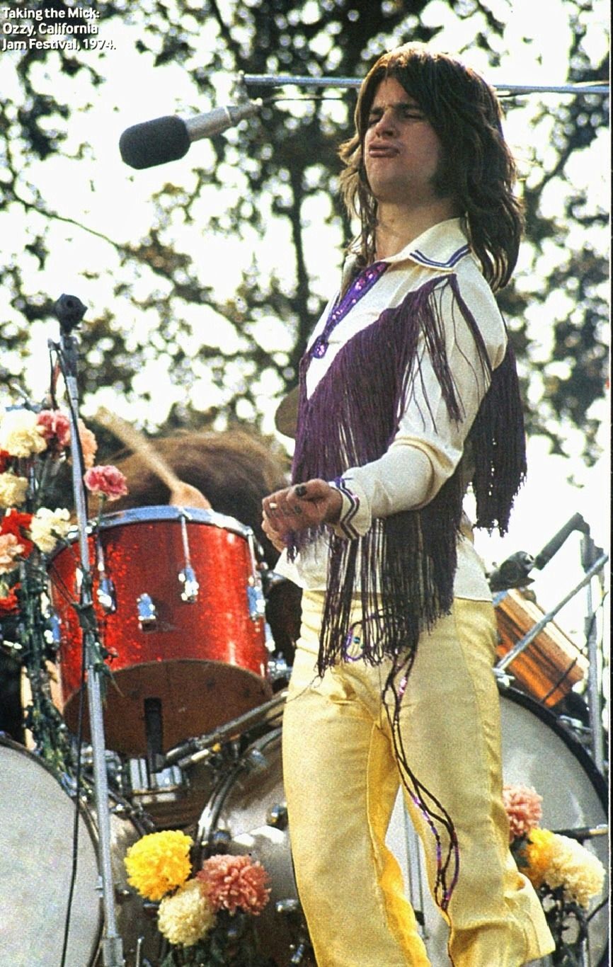 Ozzy Osbourne fronting Black Sabbath at California Jam 1974 r
