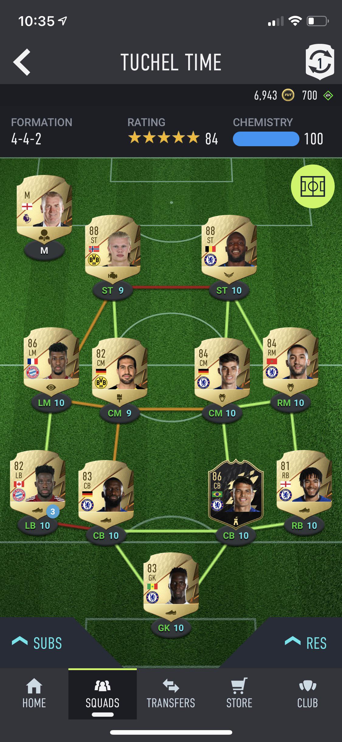 FIFA 22 Crazy Premier League/Bundesliga Hybrid Squad. HaalandLukaku